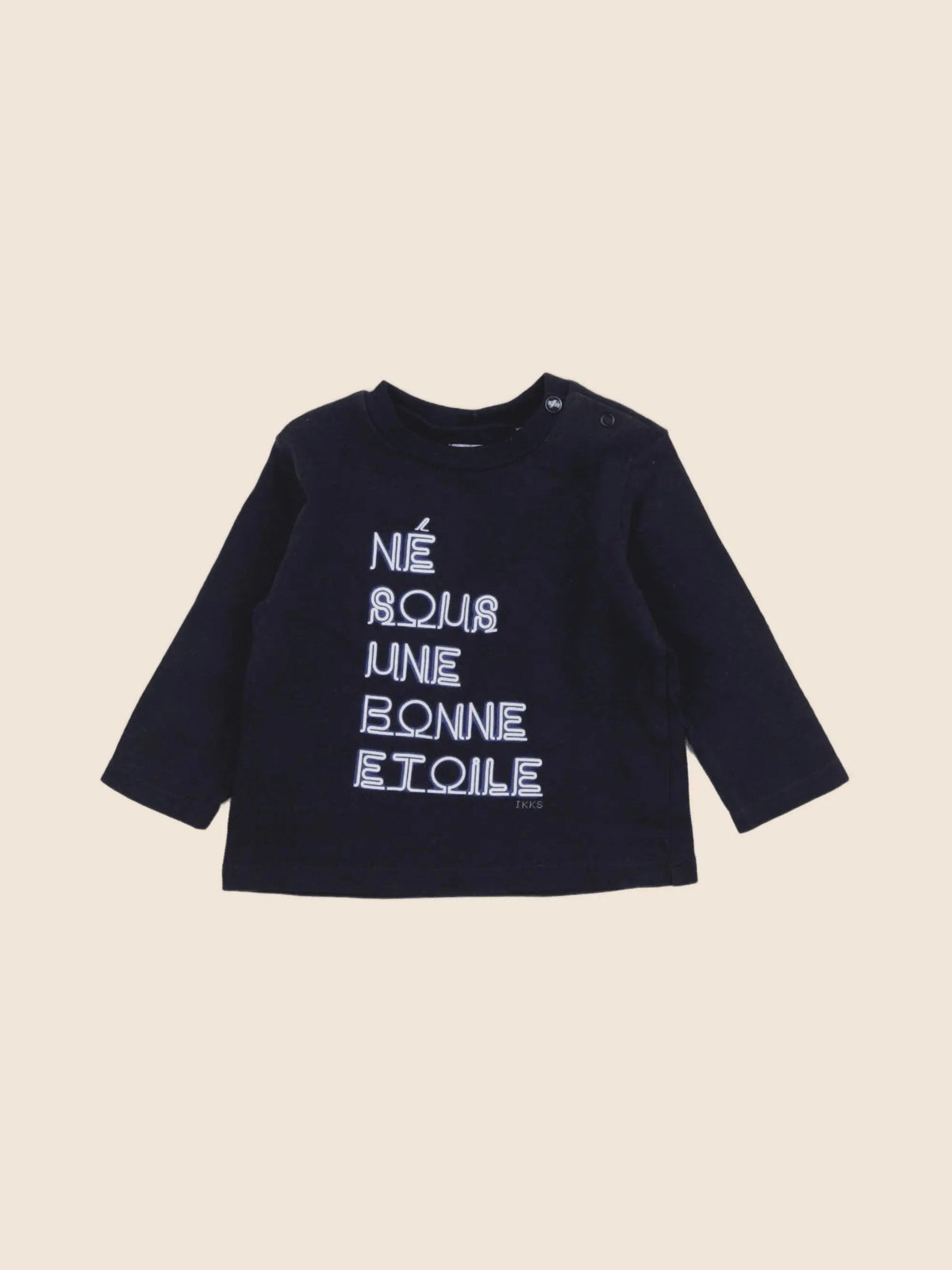 IKKS - tee-shirt bleu - 6 mois
