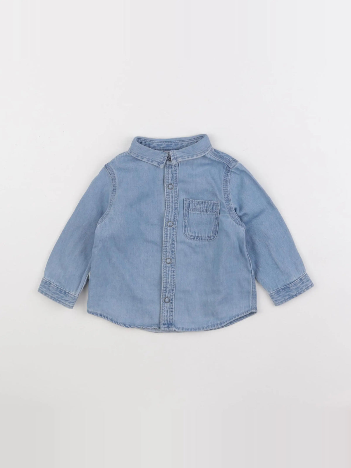 Zara - chemise bleu - 3/6 mois