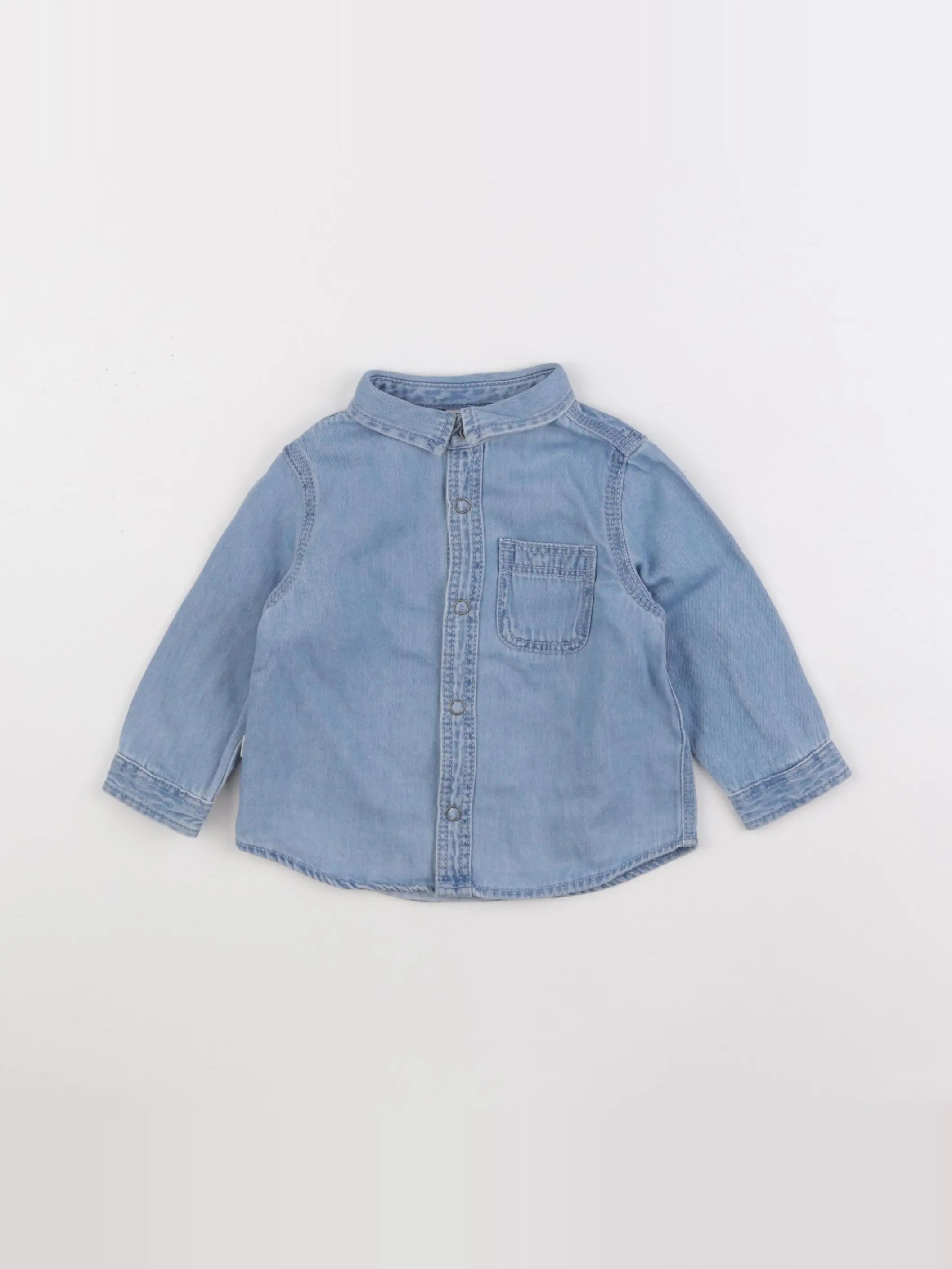 Zara - chemise bleu - 3/6 mois
