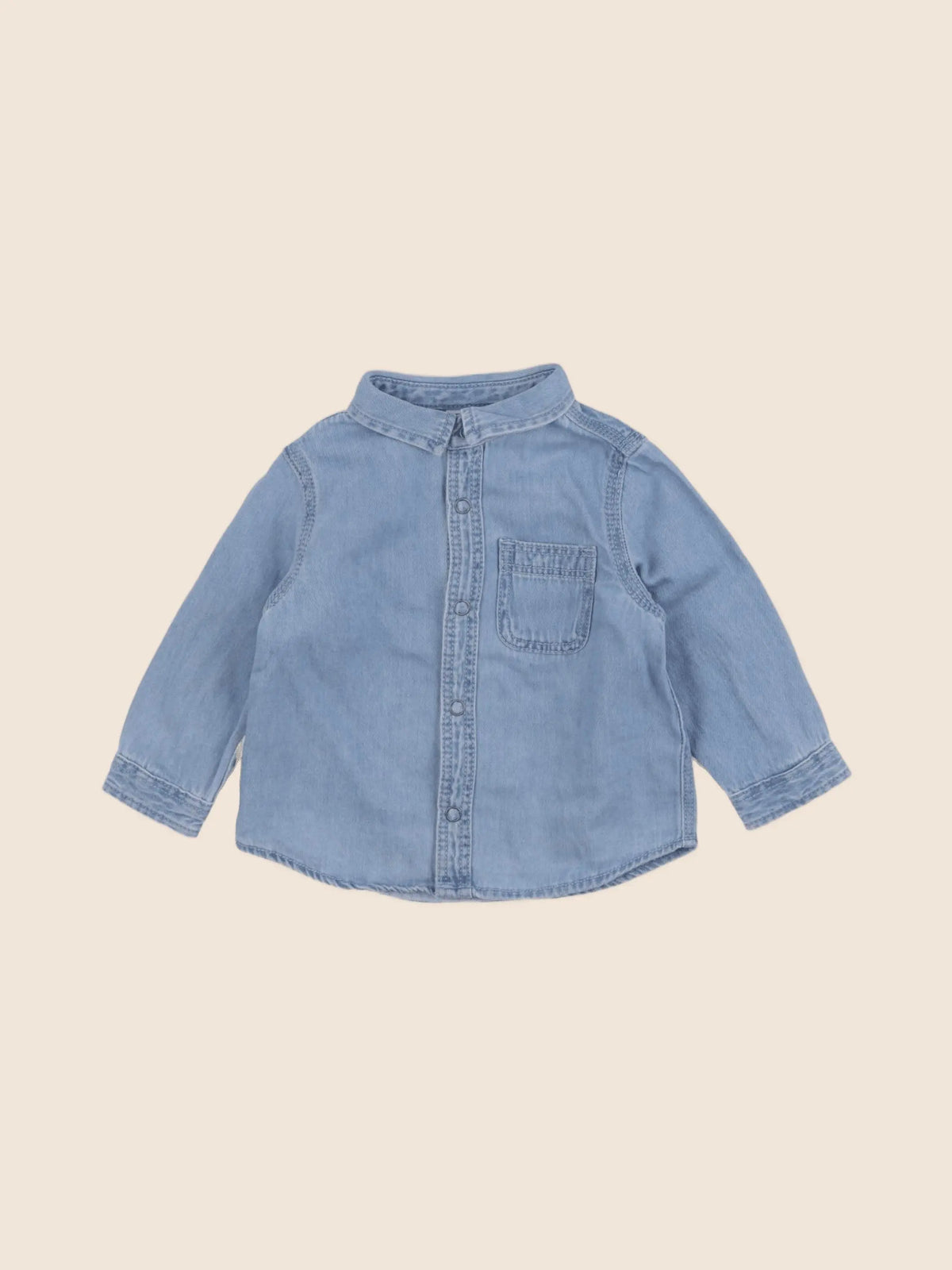 Zara - chemise bleu - 3/6 mois