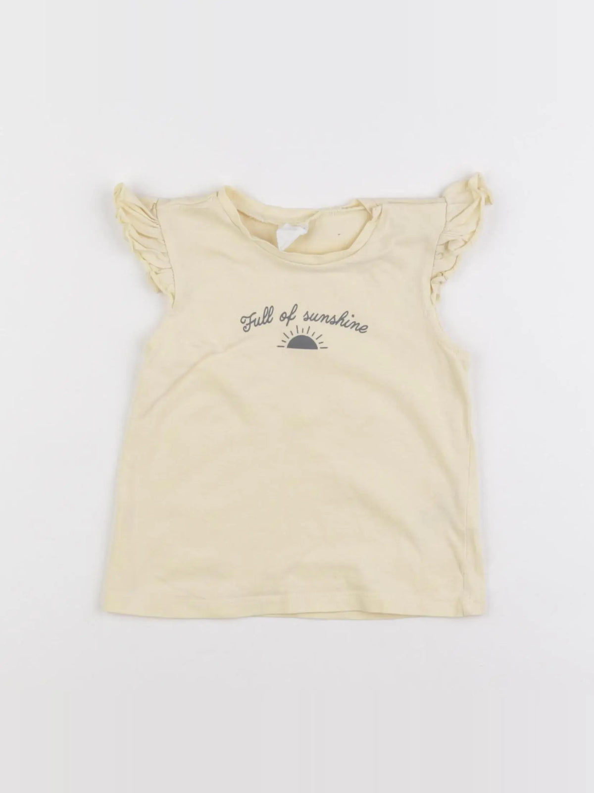 H&M - tee-shirt jaune - 9/12 mois