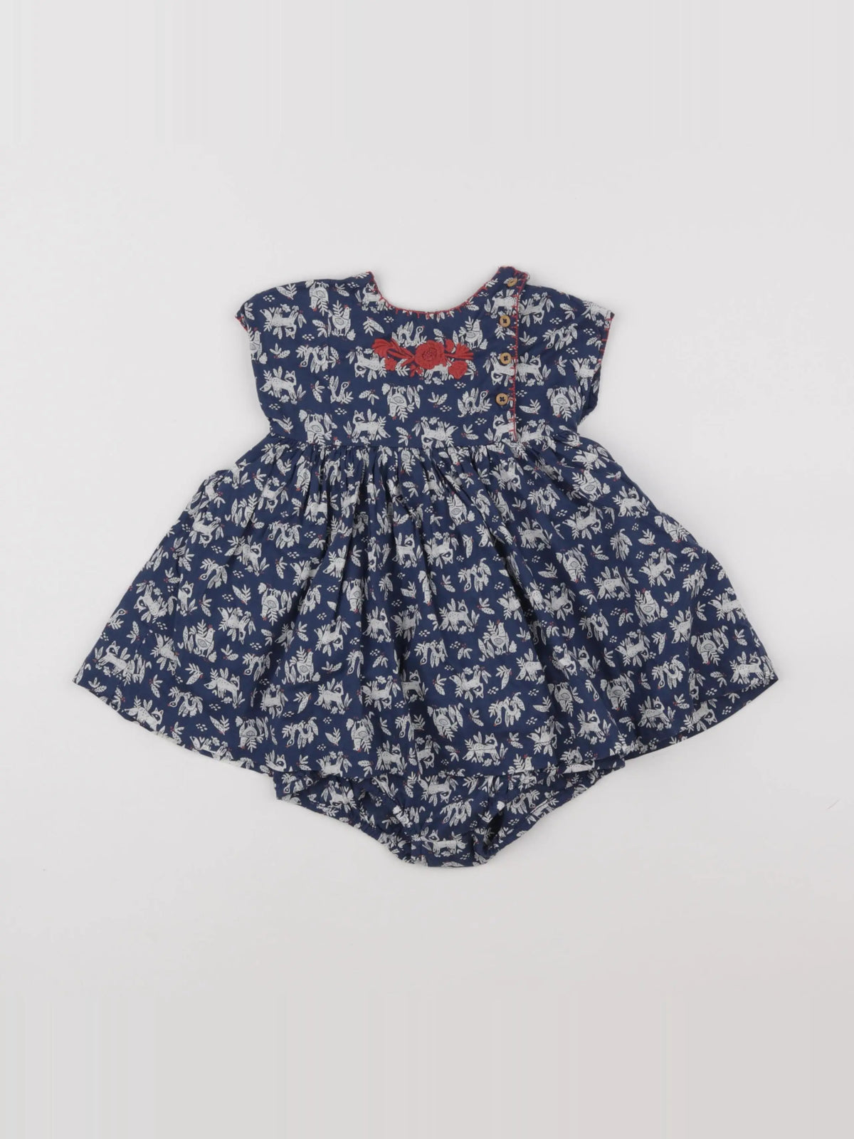Boutchou - robe bleu - 9 mois