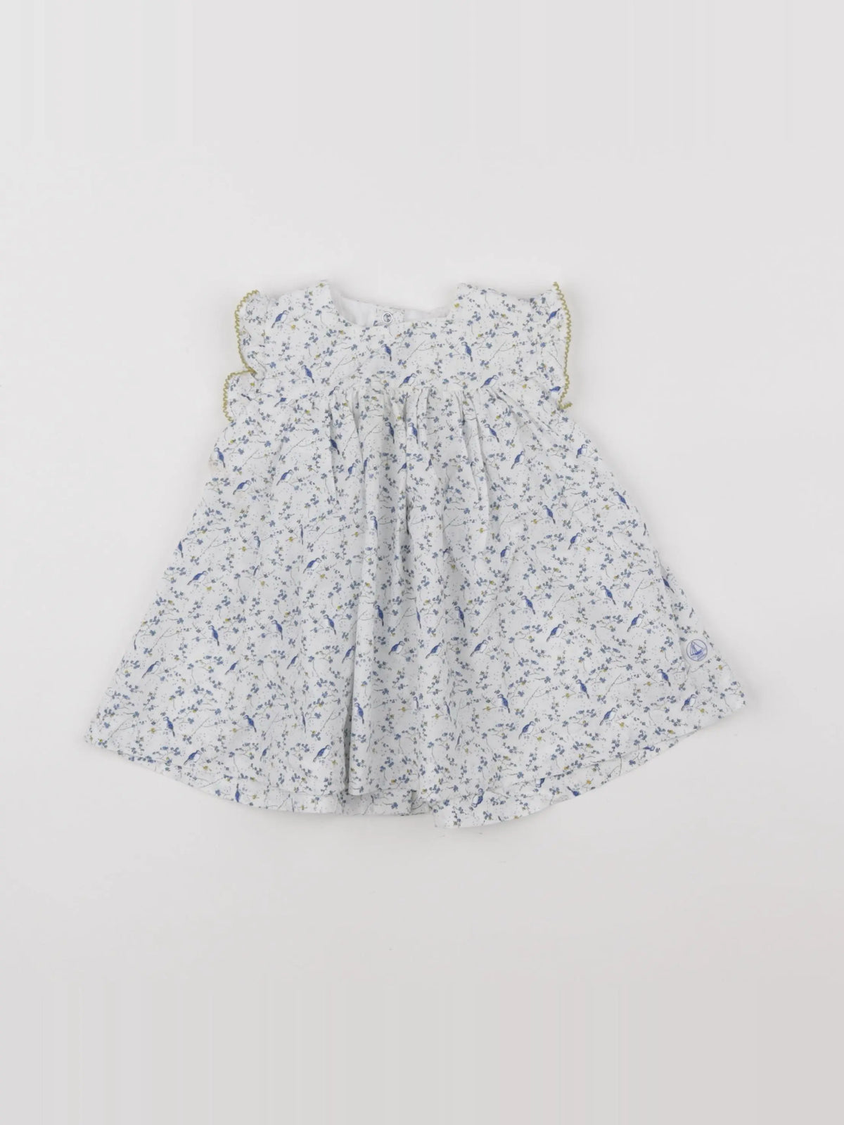 Petit Bateau - robe bleu - 6 mois