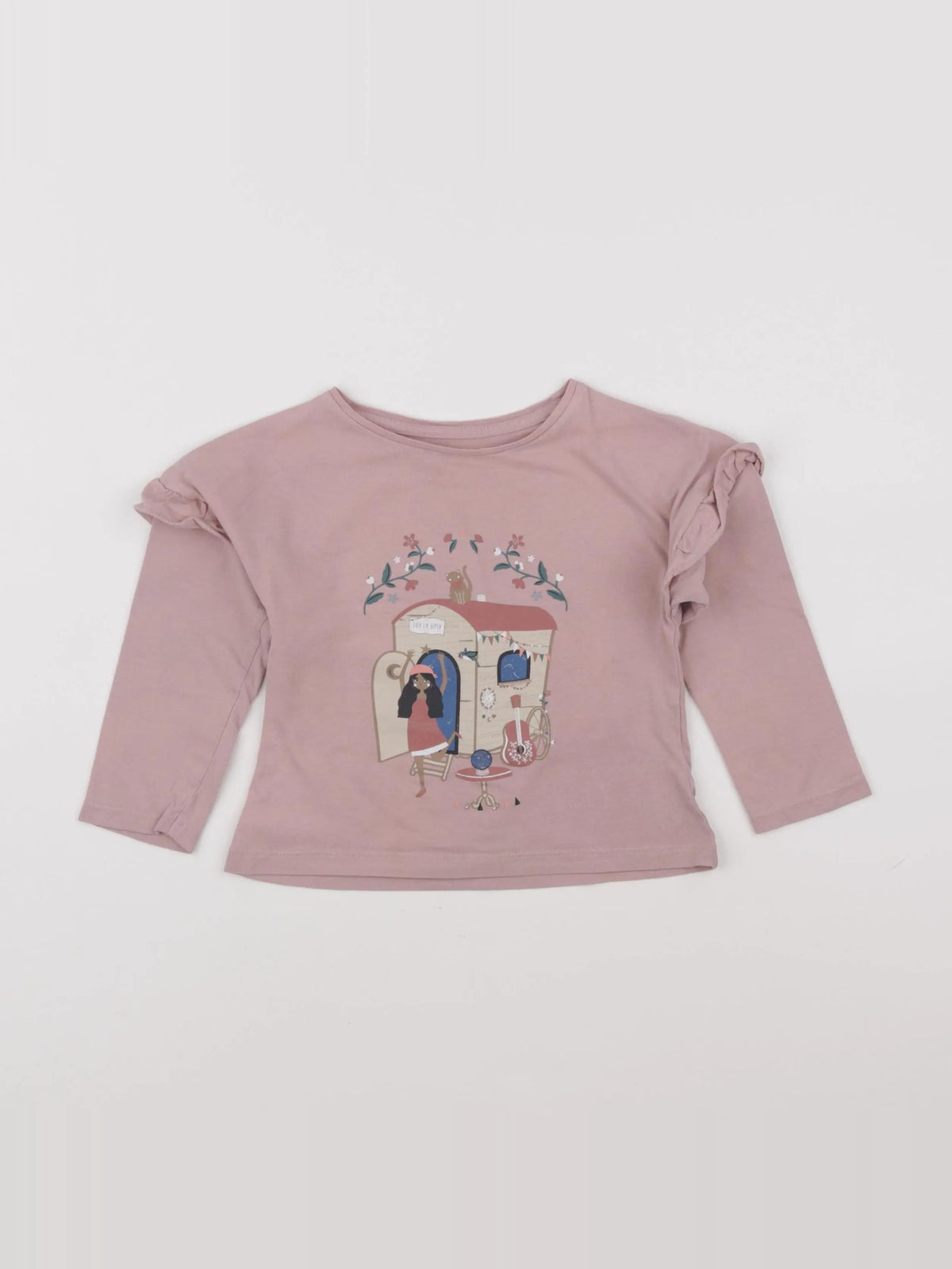 Vertbaudet - tee-shirt rose - 3 ans