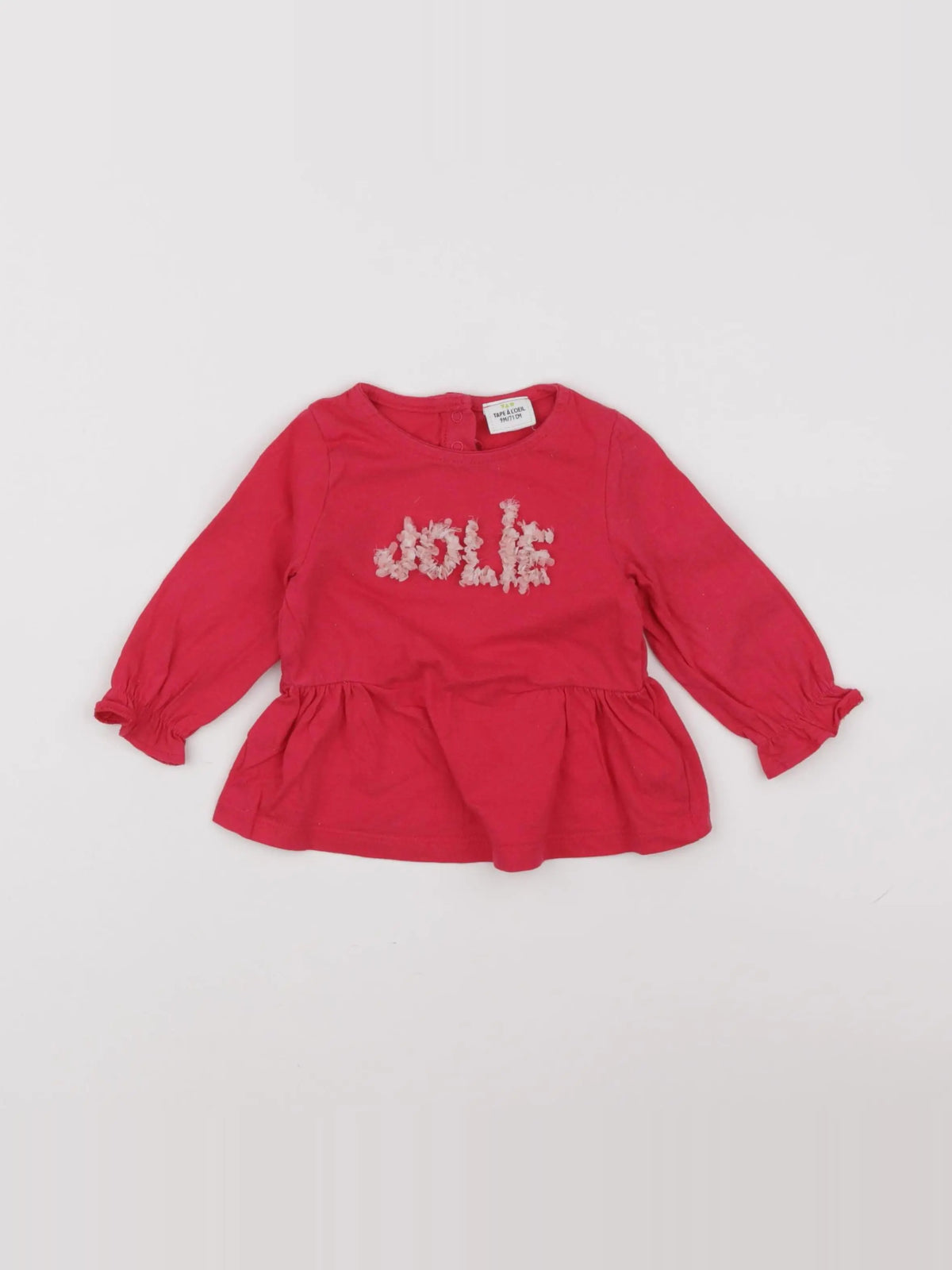 Tape à l'oeil - tee-shirt rouge - 9 mois