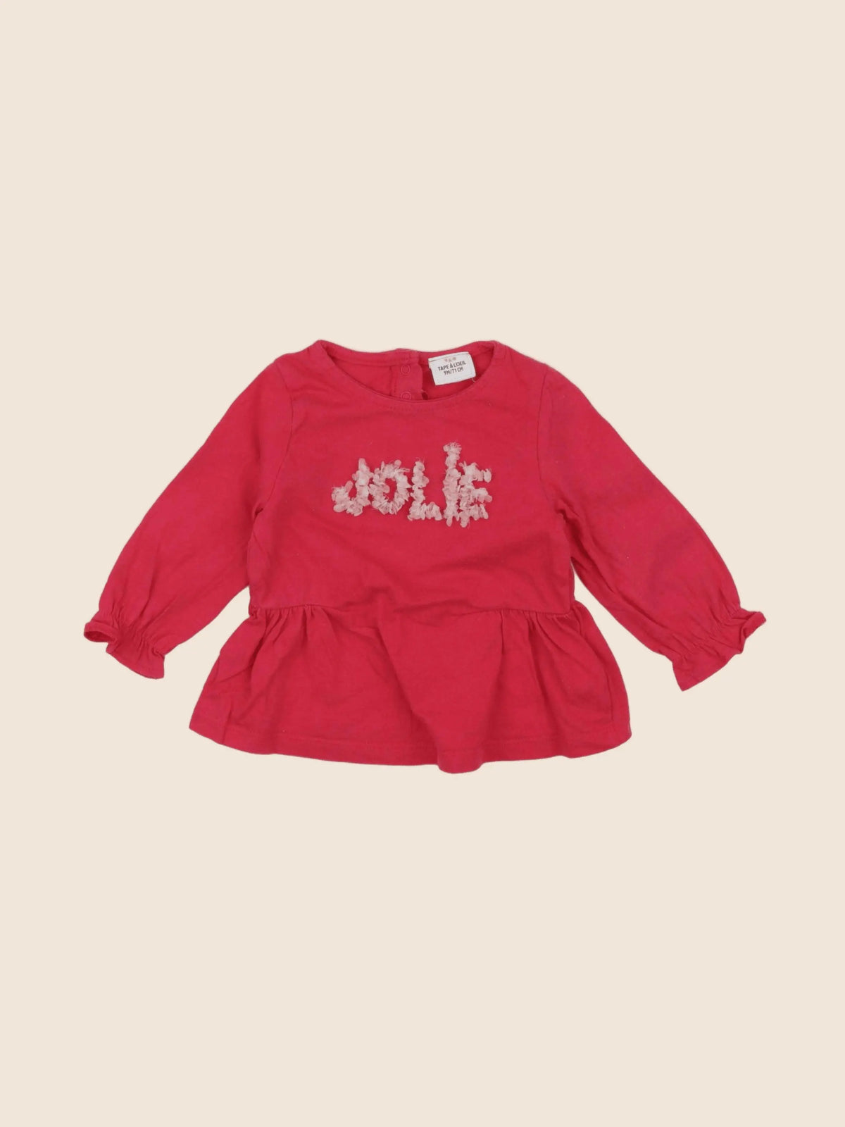 Tape à l'oeil - tee-shirt rouge - 9 mois