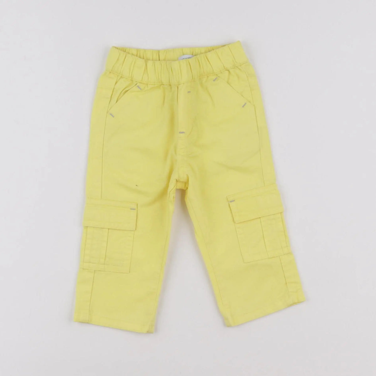 Vertbaudet - pantalon jaune - 6 mois