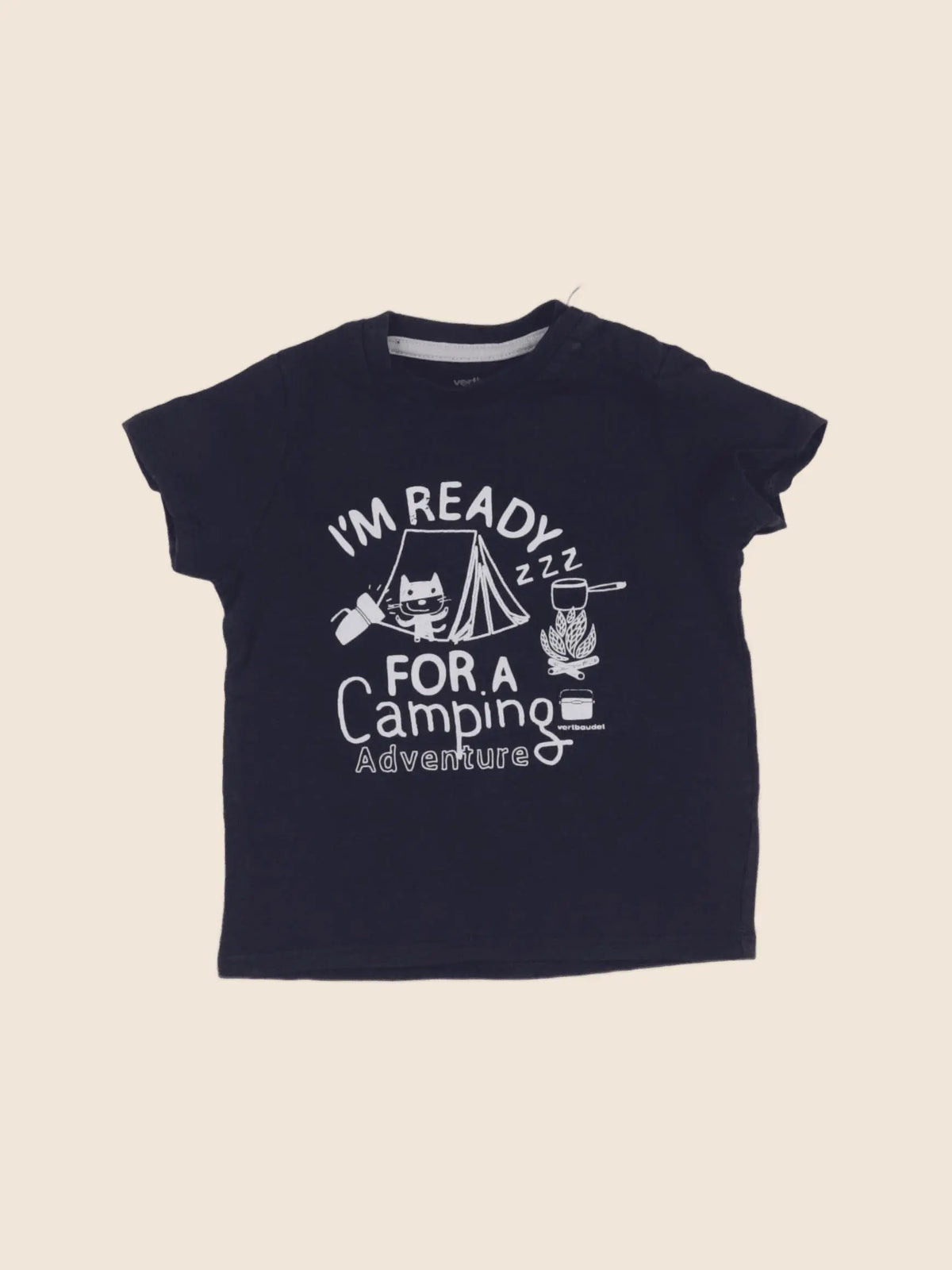 Vertbaudet - tee-shirt bleu - 6 mois