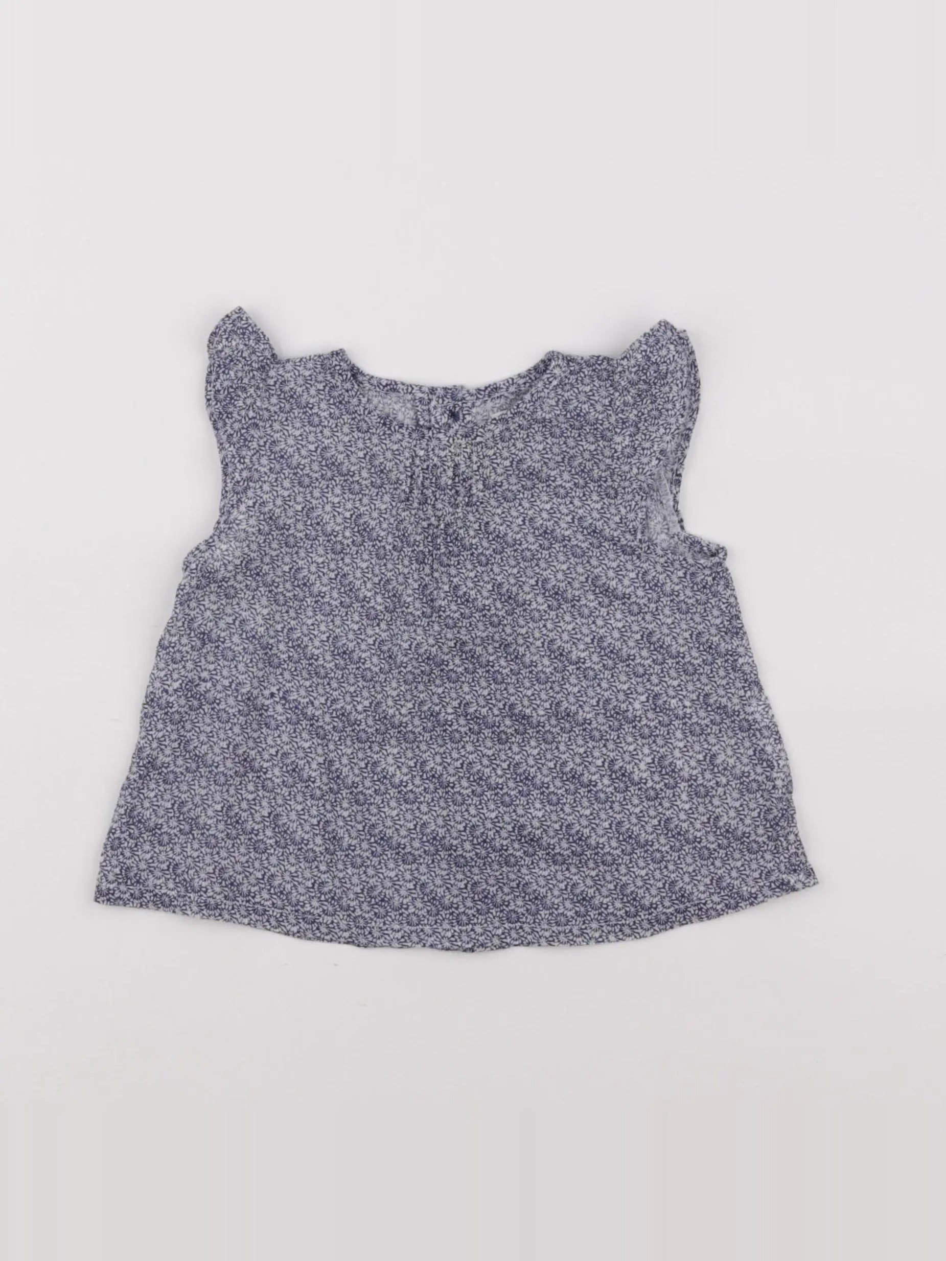 Boutchou - blouse bleu - 6 mois