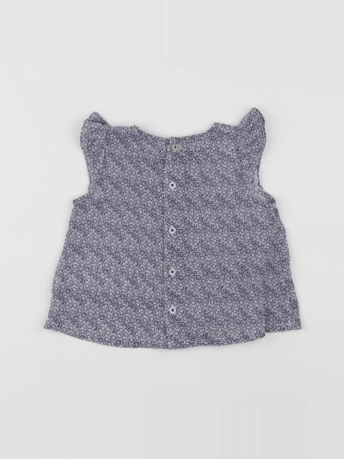 Boutchou - blouse bleu - 6 mois