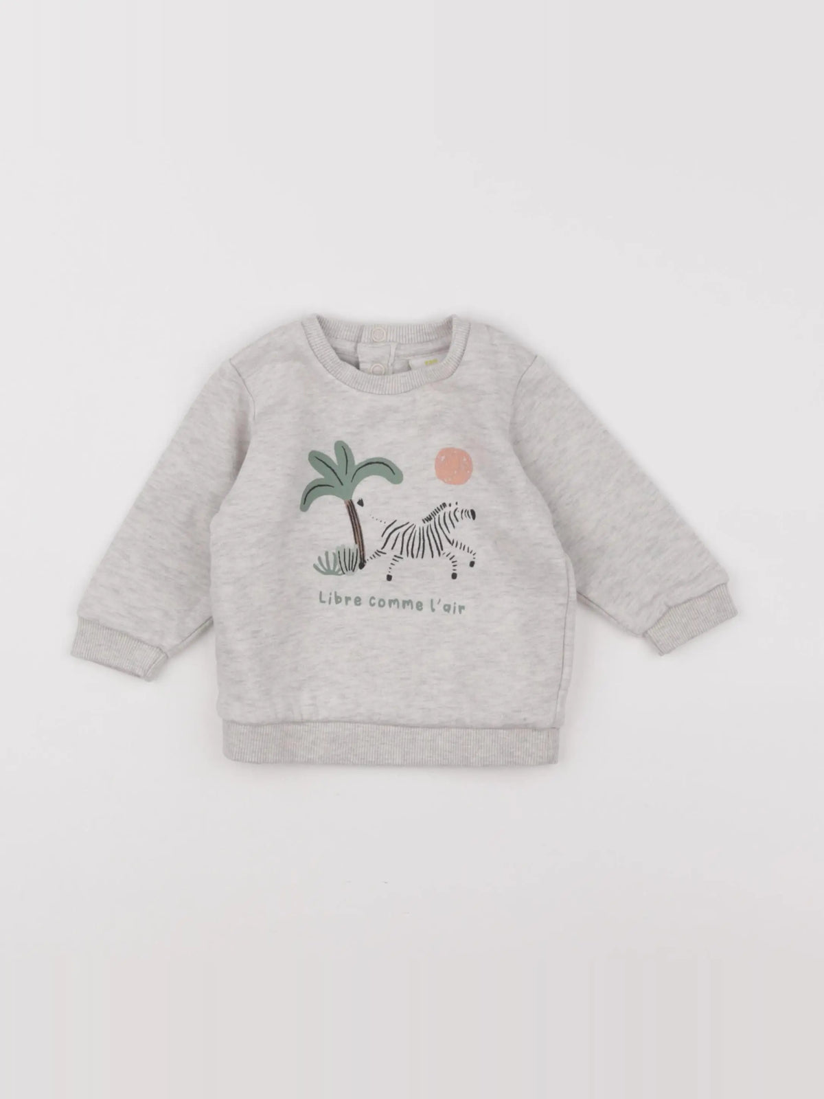 Tape à l'oeil - sweat gris - 6 mois