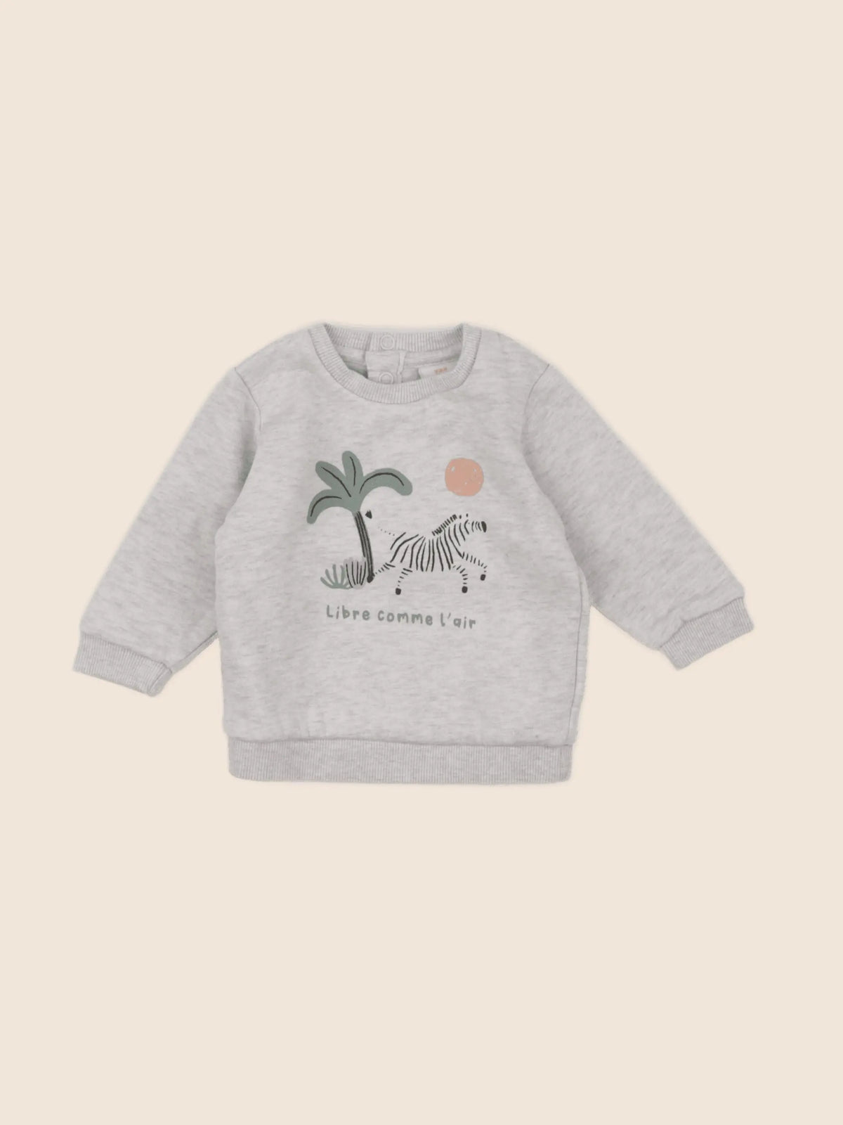 Tape à l'oeil - sweat gris - 6 mois