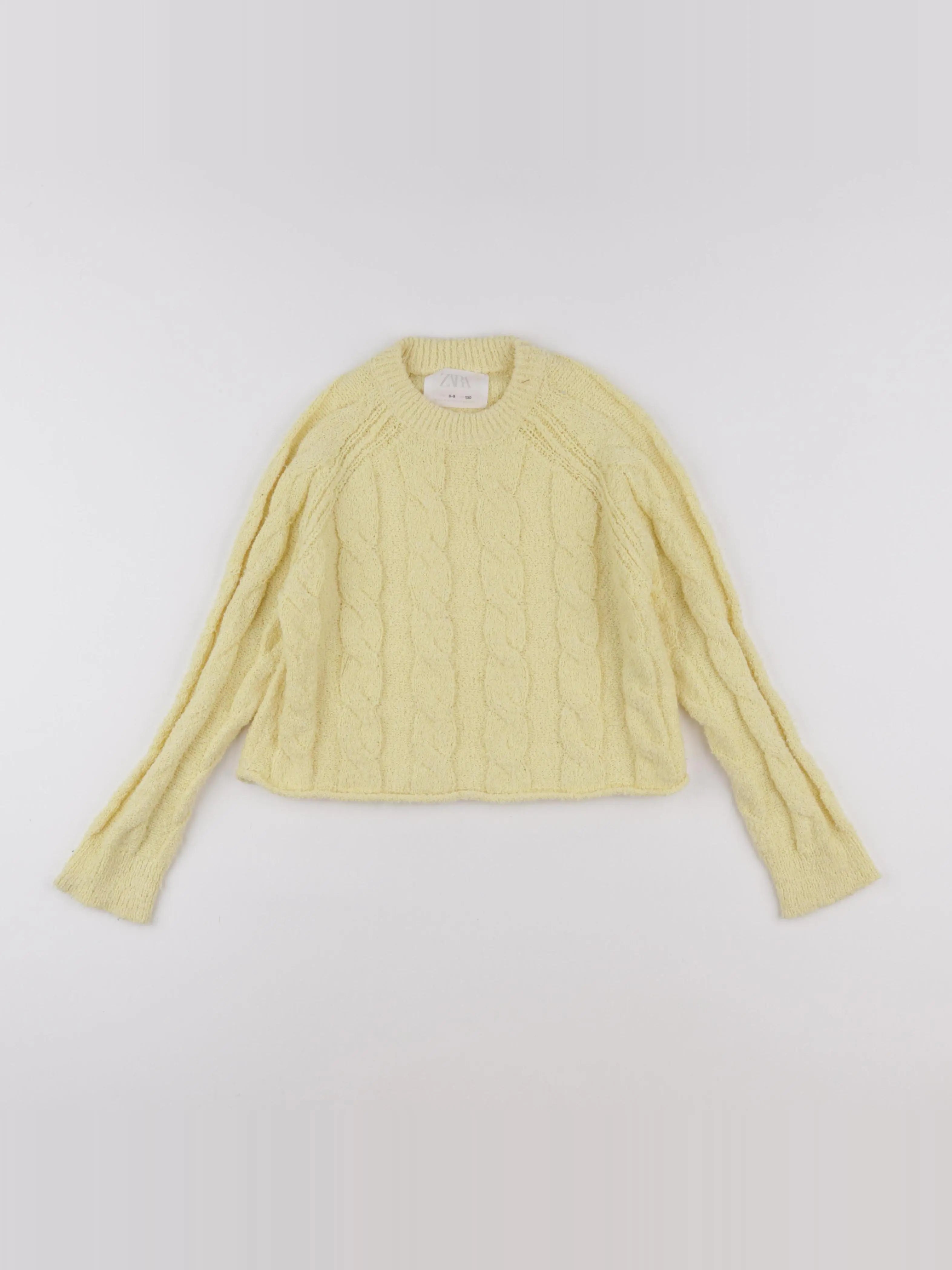 Zara - pull jaune - 8/9 ans