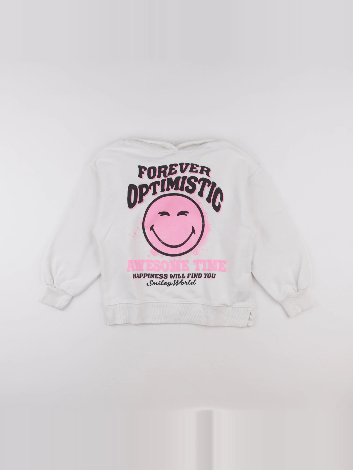 Zara - sweat imprimé au dos blanc - 10 ans