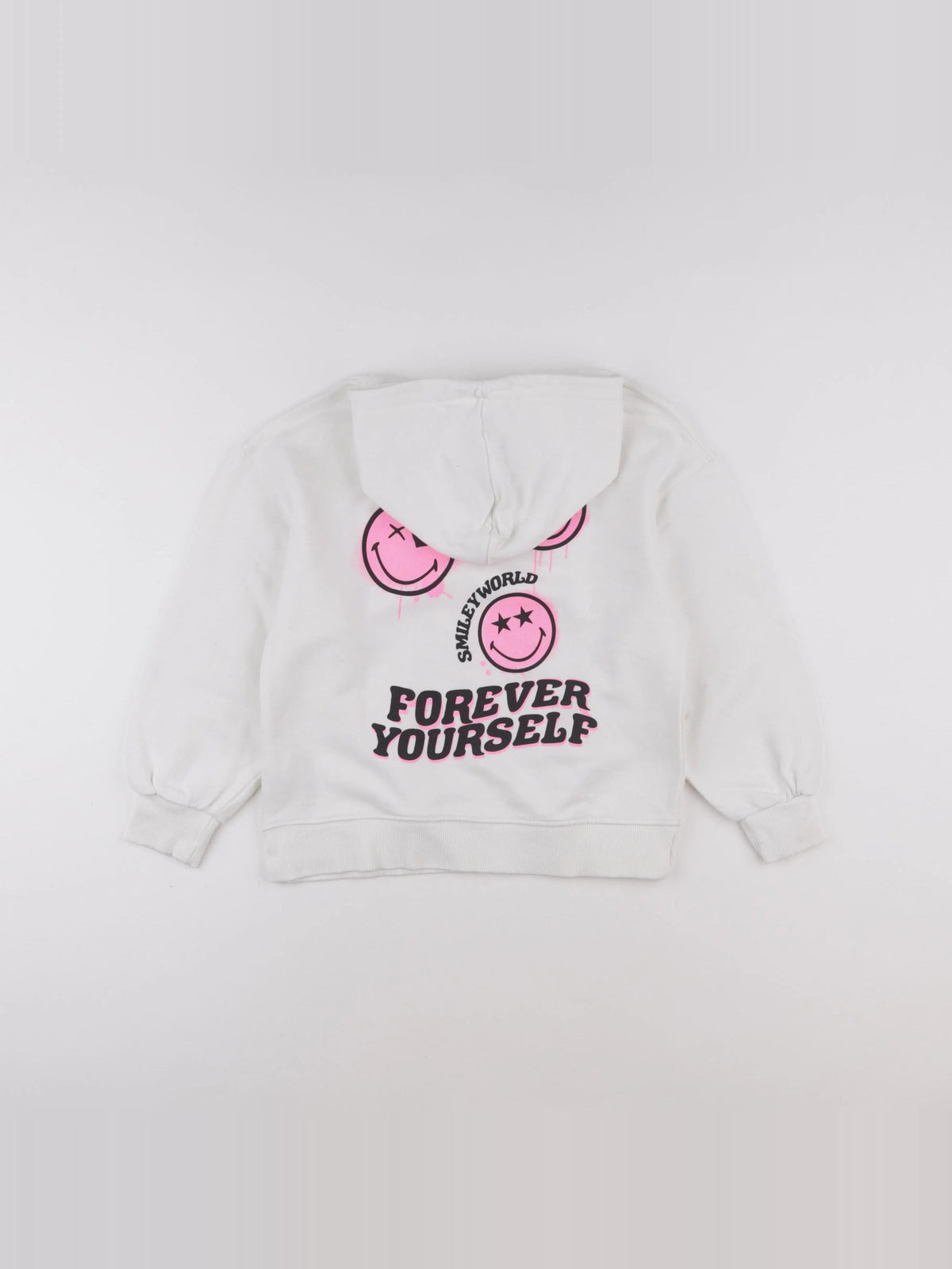 Zara - sweat imprimé au dos blanc - 10 ans