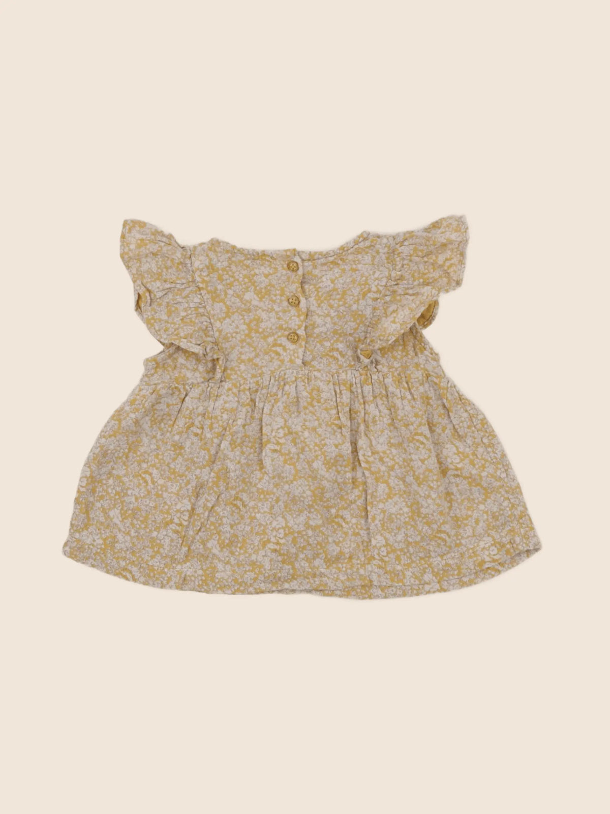 Vertbaudet - blouse jaune - 9 mois