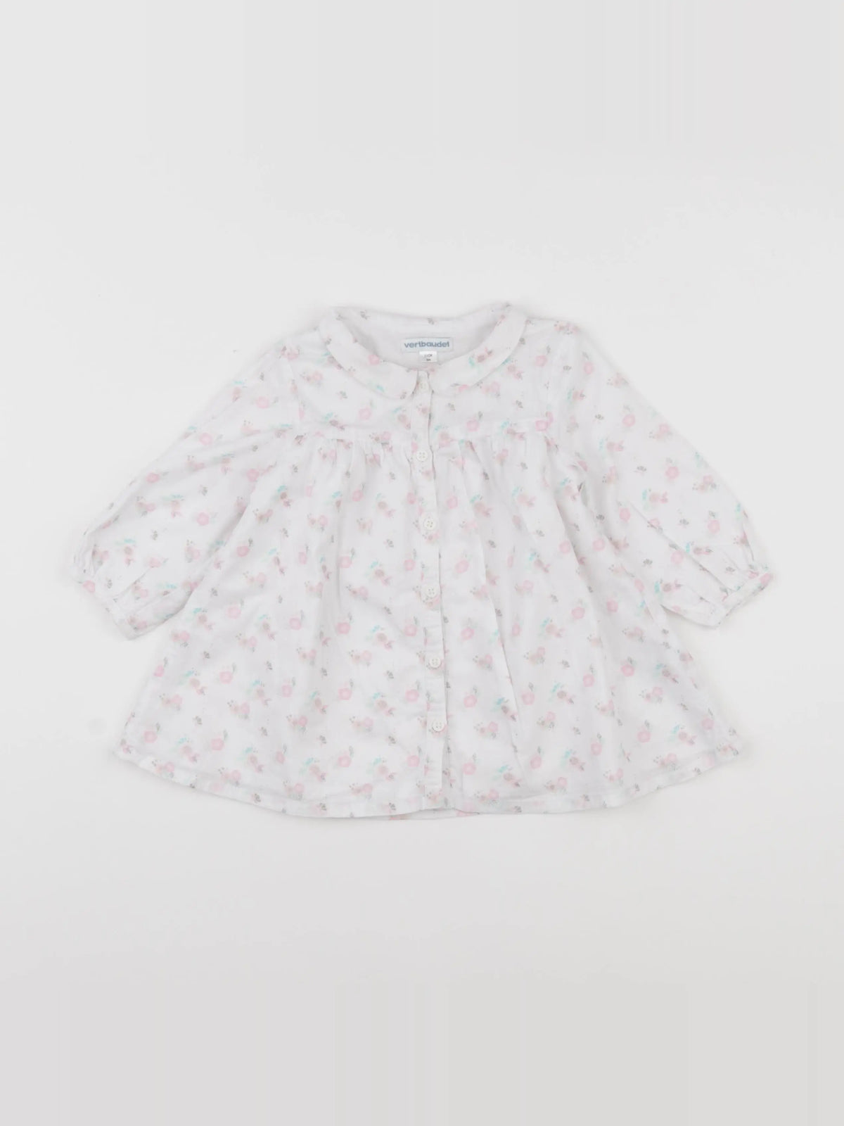Vertbaudet - robe blanc - 9 mois