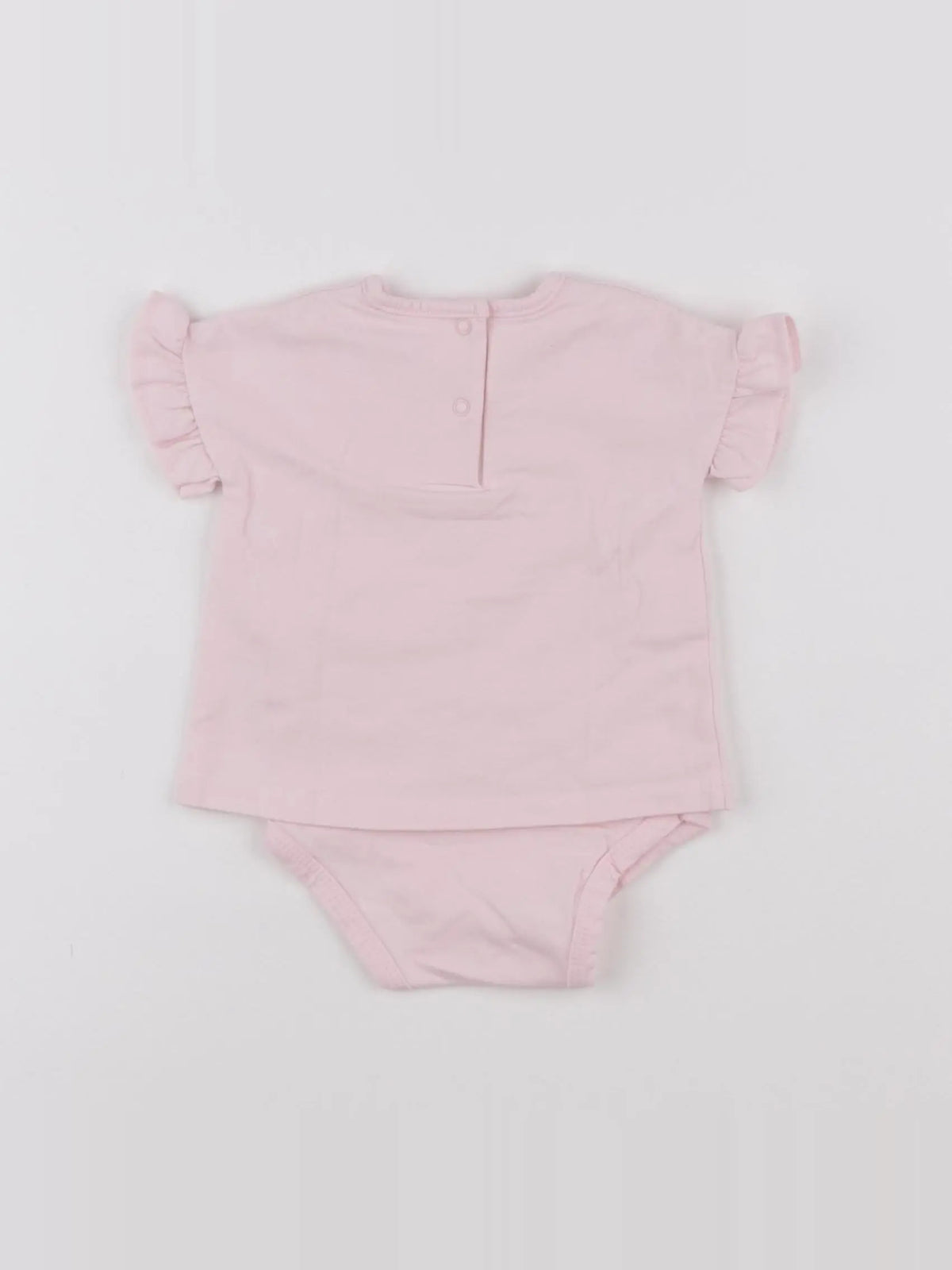 Vertbaudet - body tee-shirt rose - 3 mois
