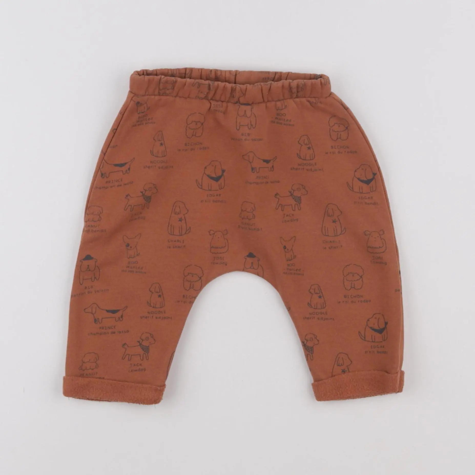 Vertbaudet - pantalon marron - 6 mois