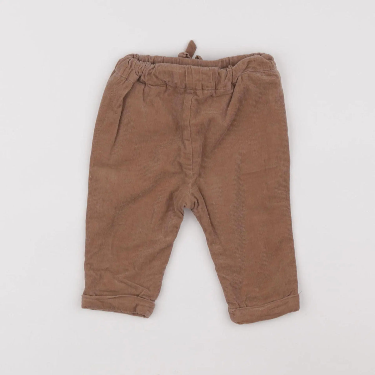 Vertbaudet - pantalon doublé marron - 6 mois