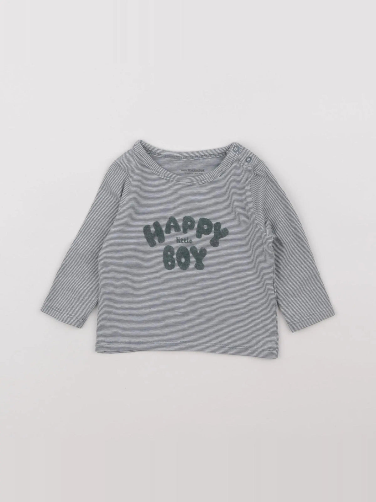 Vertbaudet - tee-shirt gris - 6 mois