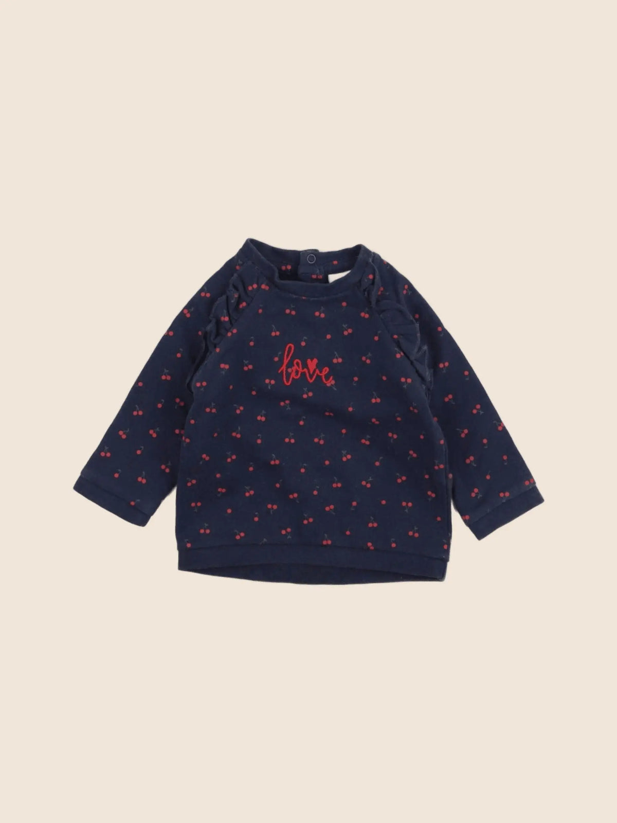 Vertbaudet - sweat bleu - 3 mois