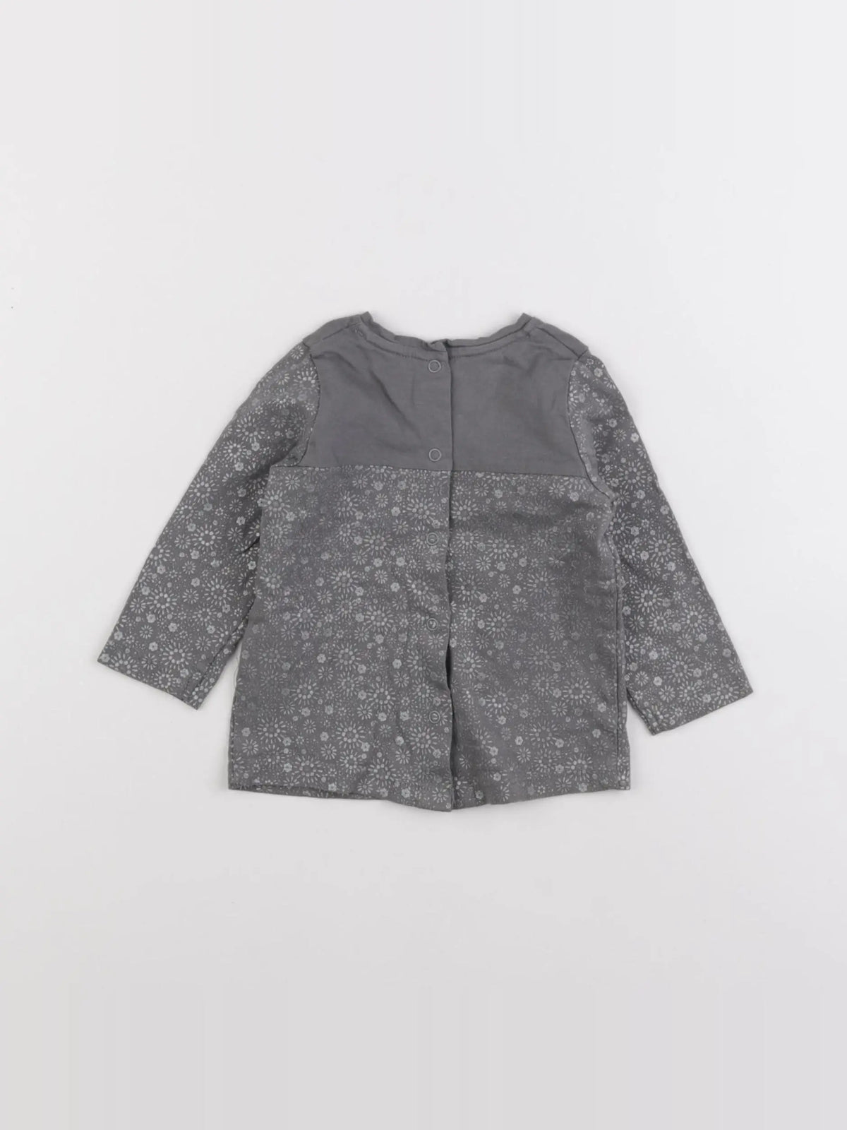 Vertbaudet - tee-shirt gris - 6 mois