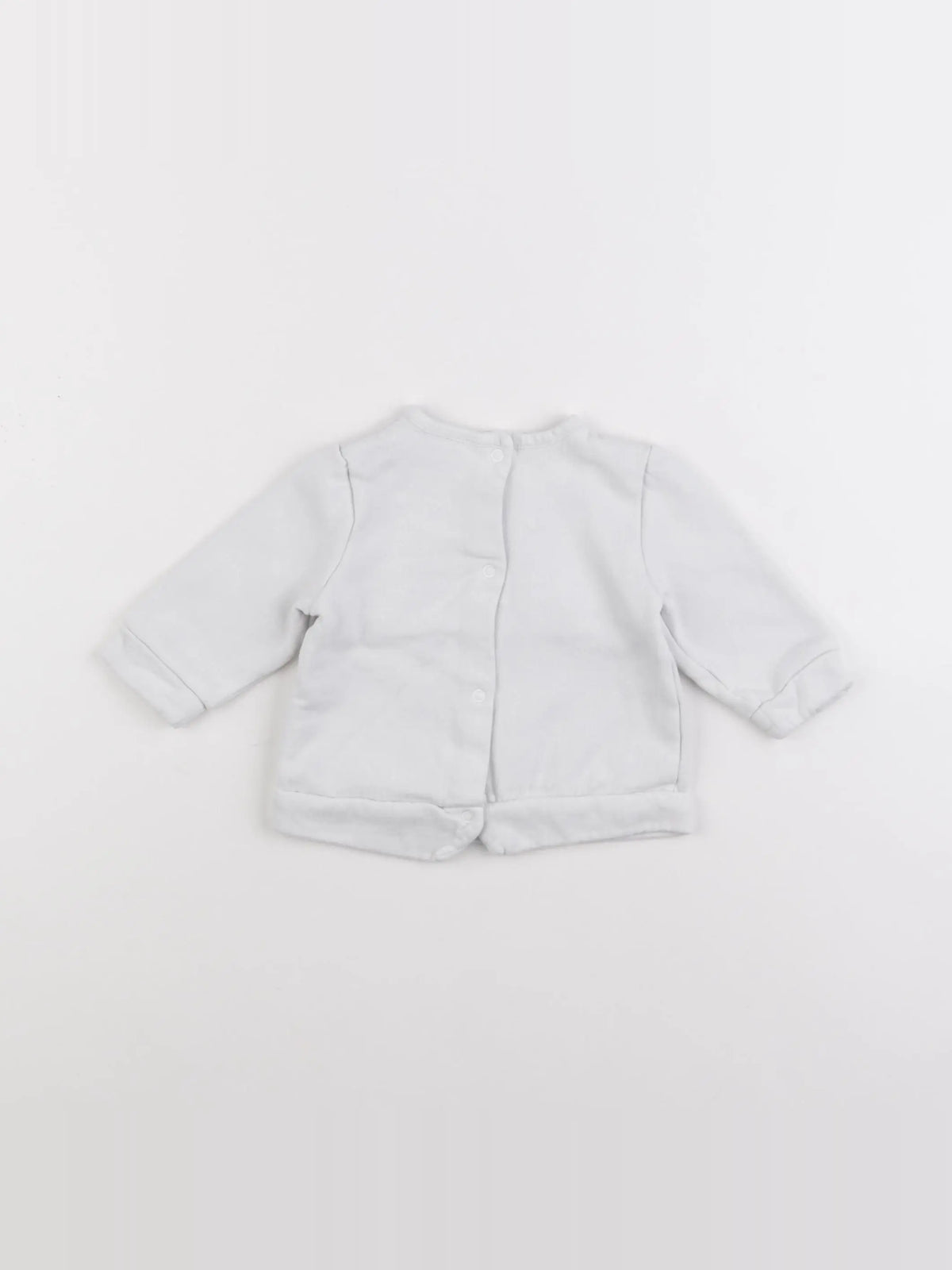 Vertbaudet - sweat gris - 3 mois