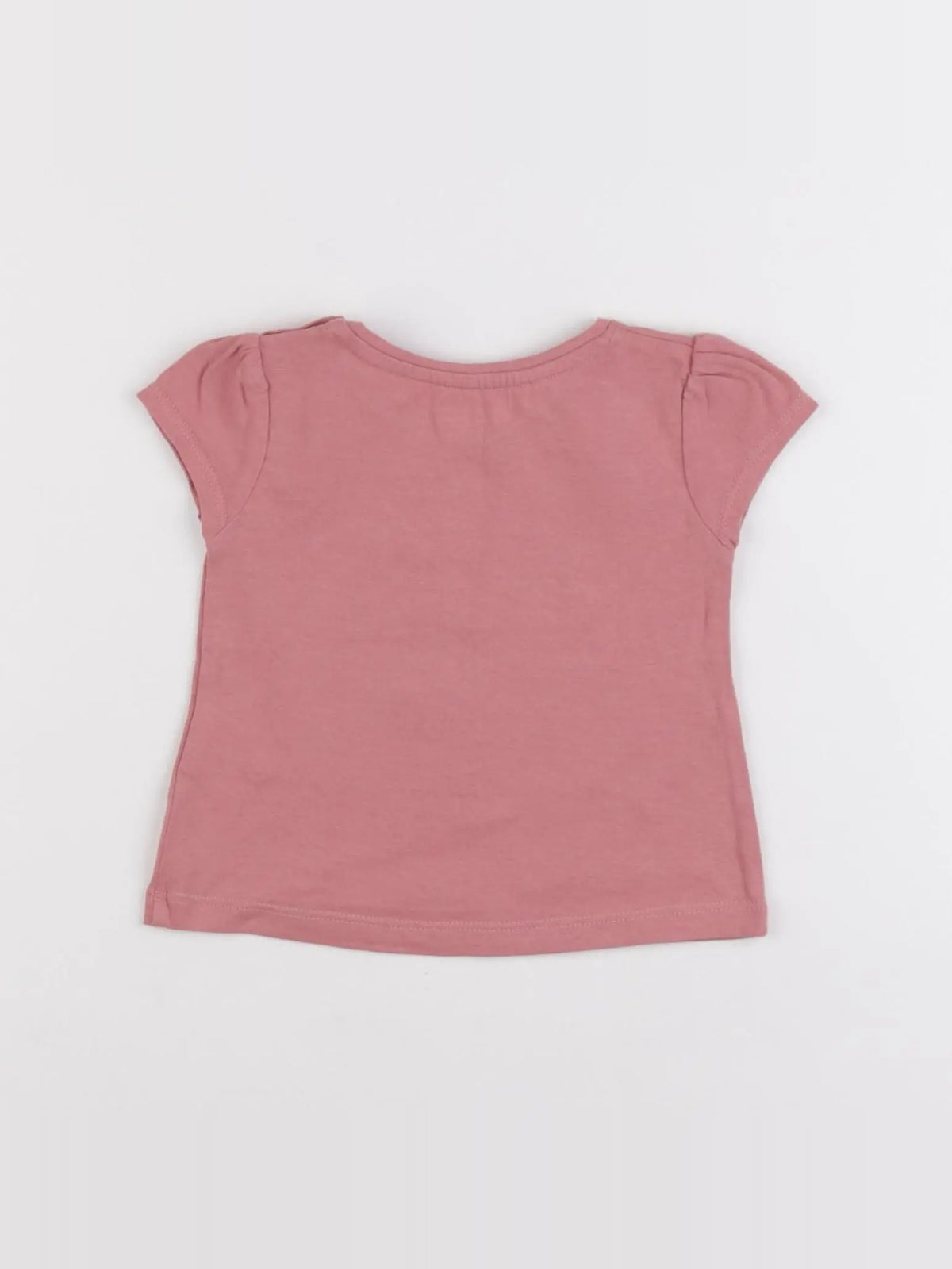 Vertbaudet - tee-shirt rose - 6 mois
