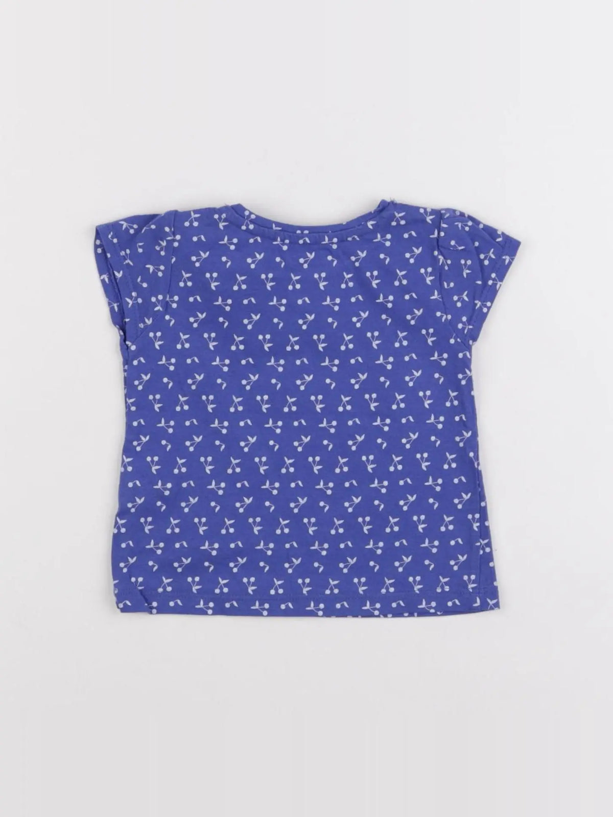 Vertbaudet - tee-shirt bleu - 6 mois
