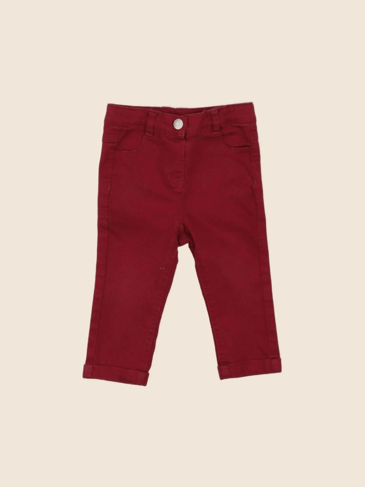 Tape à l'oeil - pantalon rouge - 9 mois
