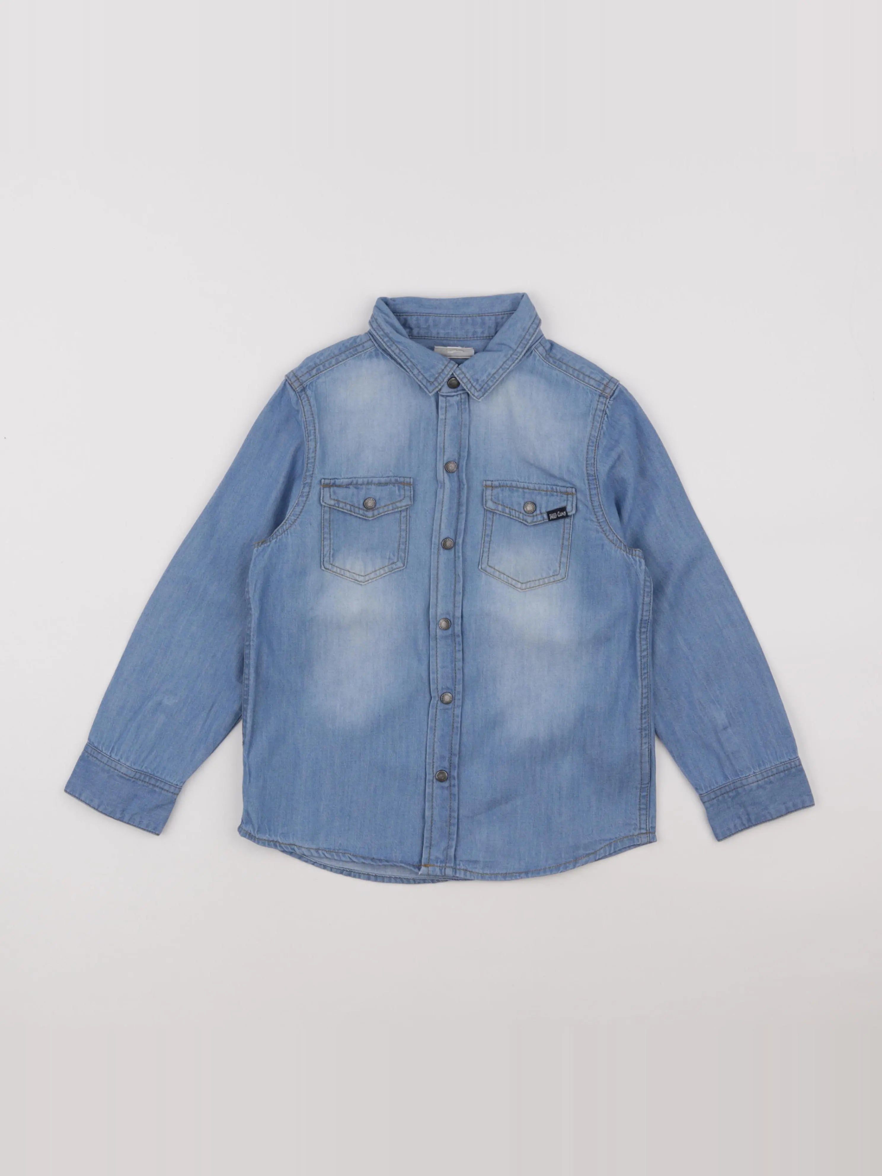 Vertbaudet - chemise bleu - 6 ans