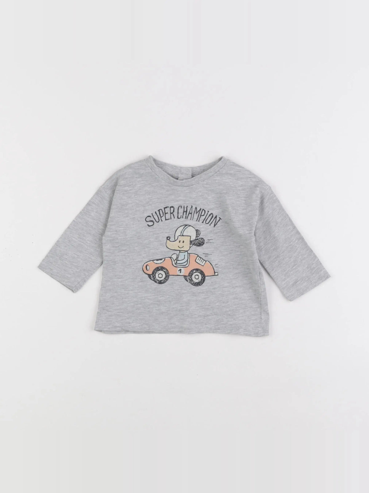 Vertbaudet - tee-shirt gris - 3 mois