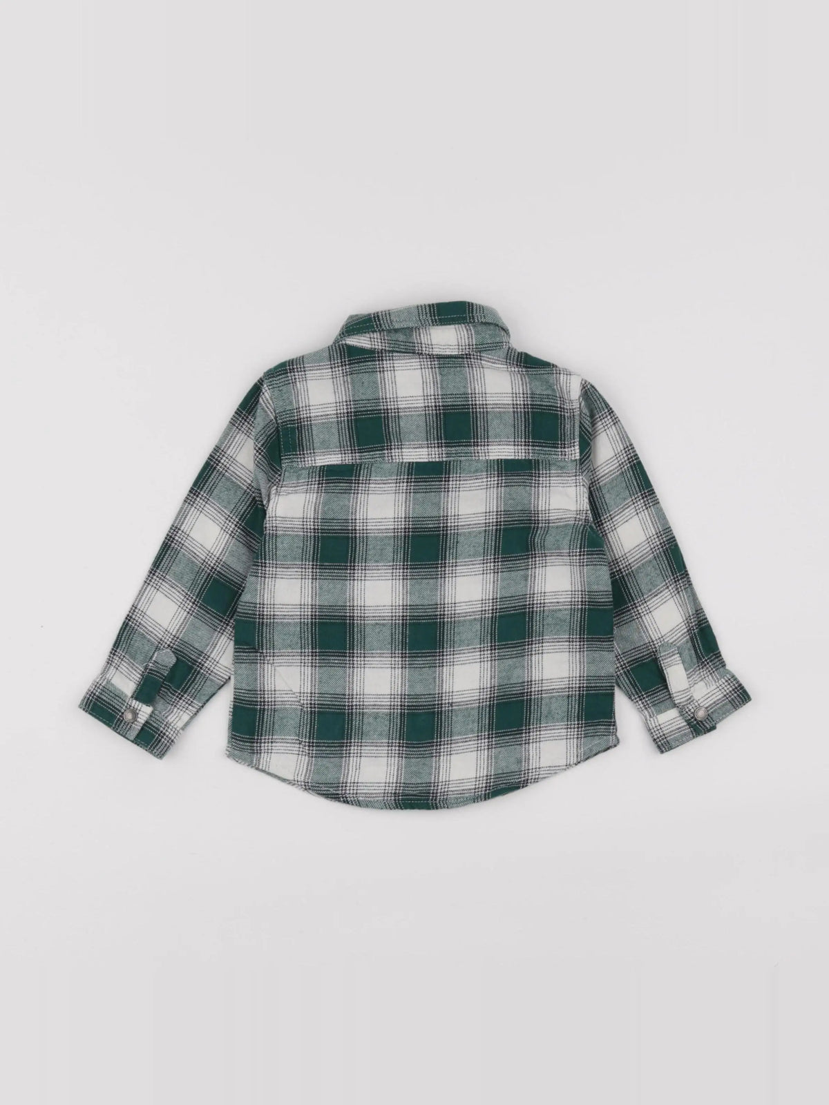 Vertbaudet - chemise blanc, vert - 18 mois