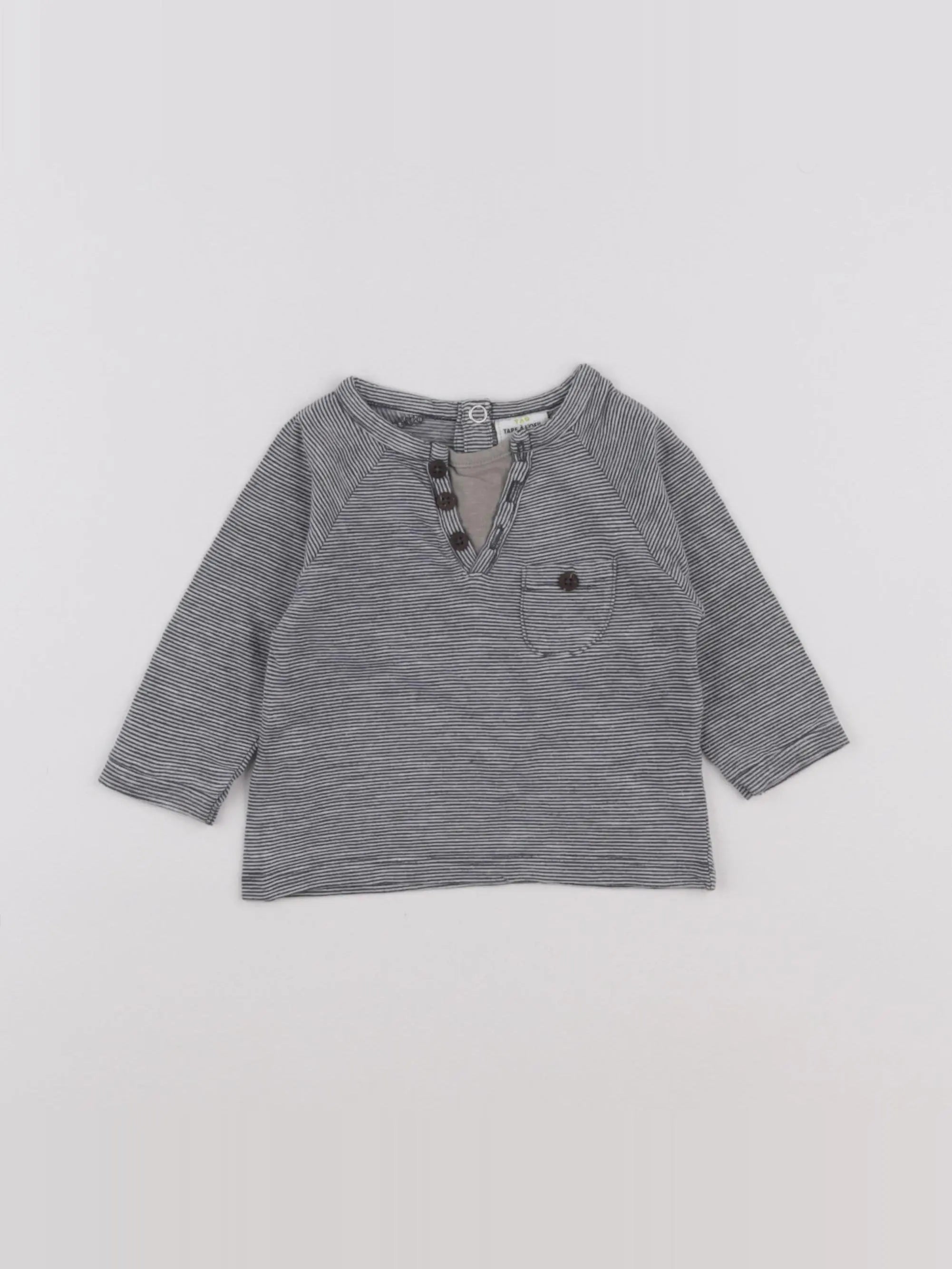 Tape à l'oeil - tee-shirt bleu - 6 mois