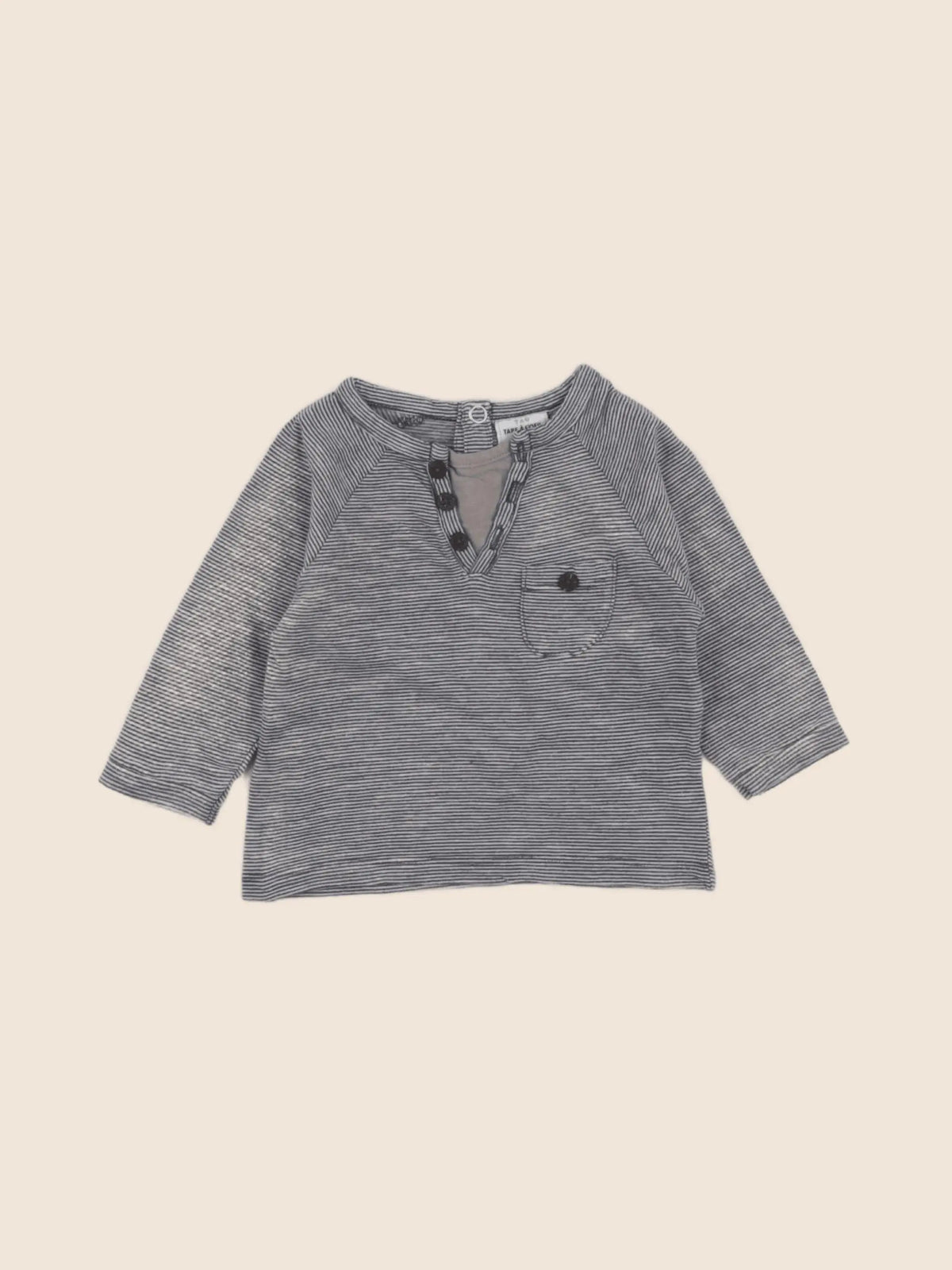 Tape à l'oeil - tee-shirt bleu - 6 mois