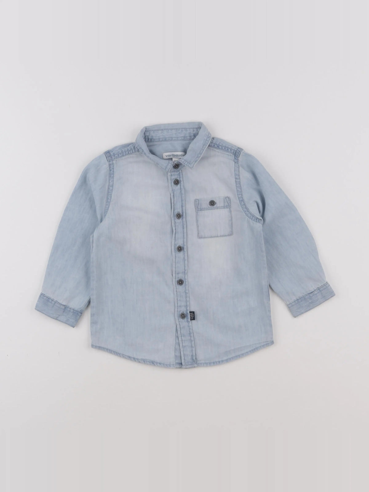 Vertbaudet - chemise bleu - 24 mois