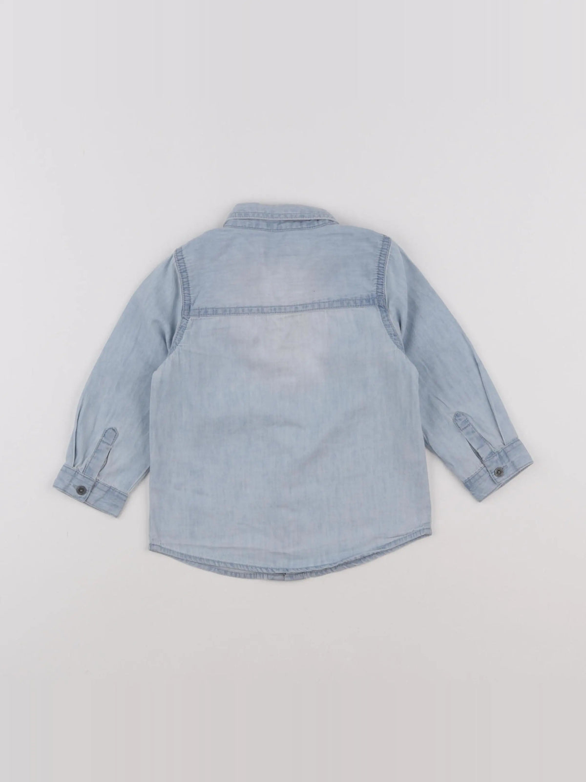 Vertbaudet - chemise bleu - 24 mois