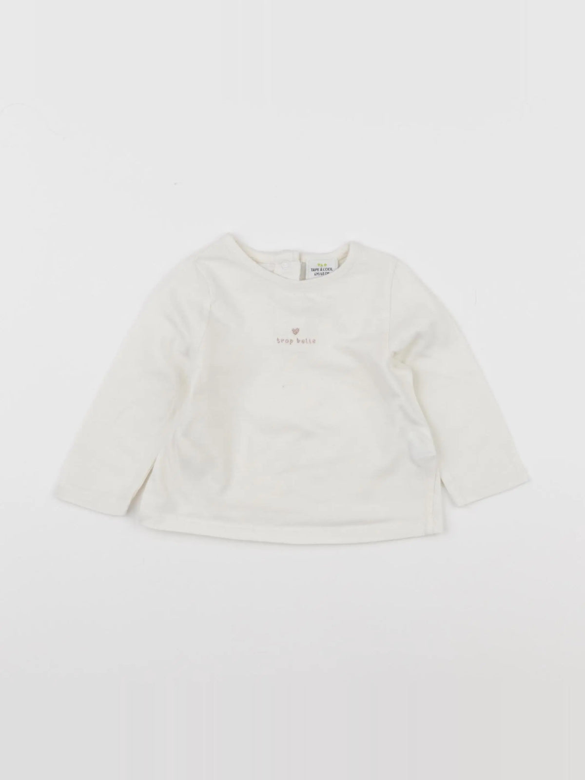 Tape à l'oeil - tee-shirt beige - 6 mois