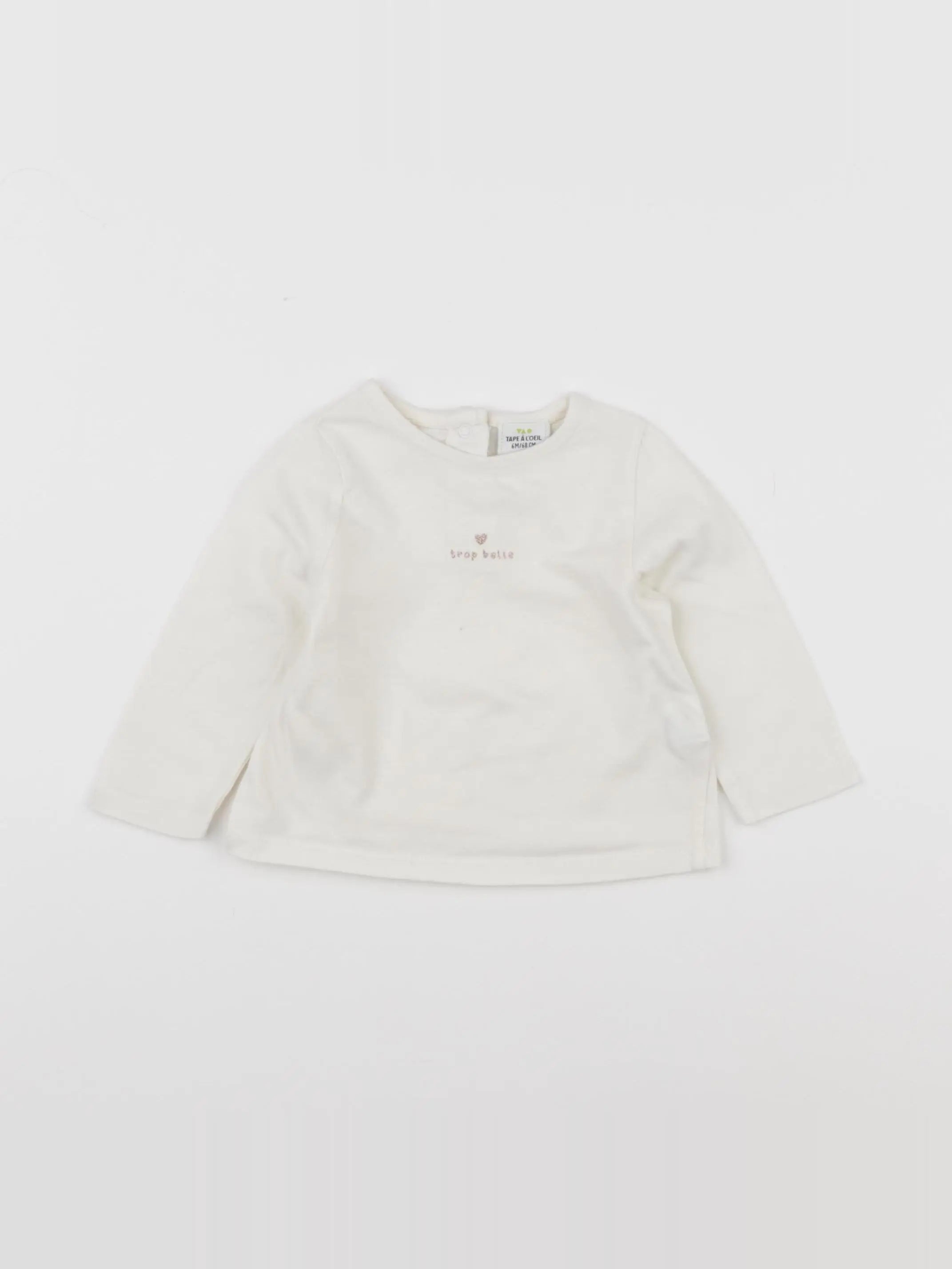 Tape à l'oeil - tee-shirt beige - 6 mois