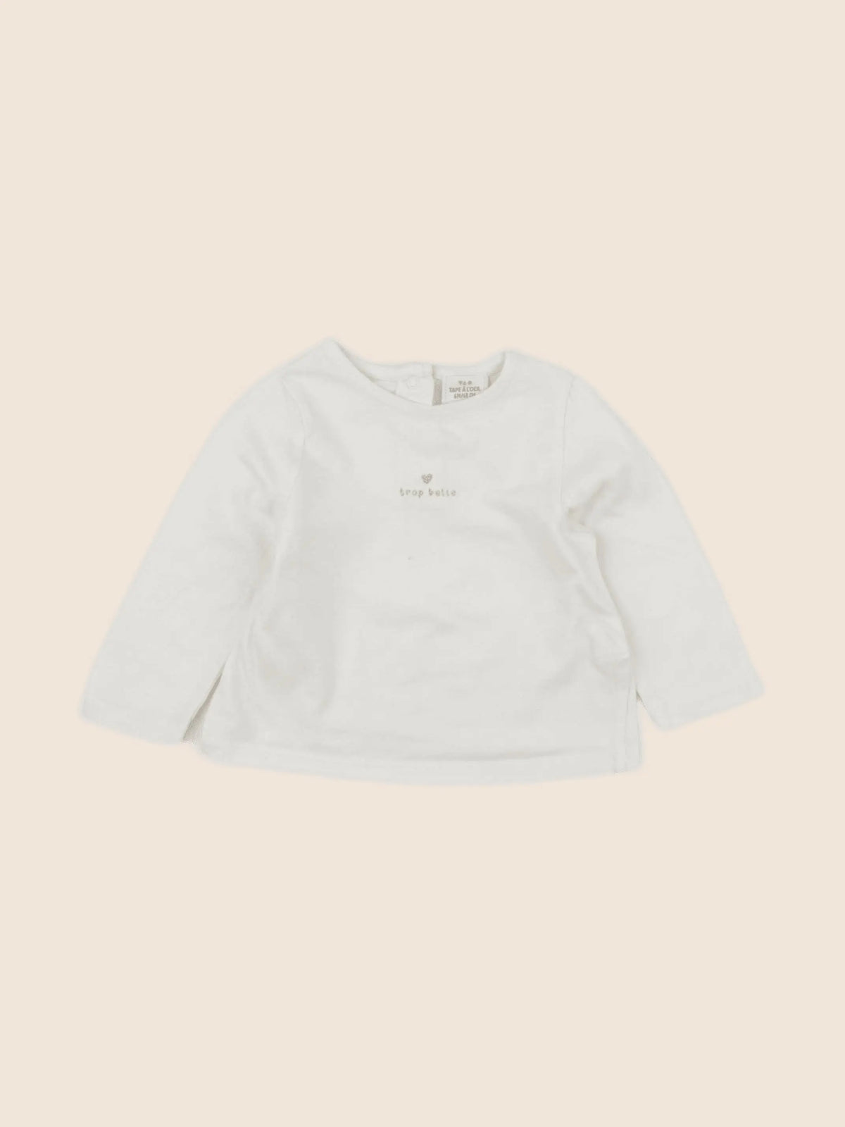 Tape à l'oeil - tee-shirt beige - 6 mois