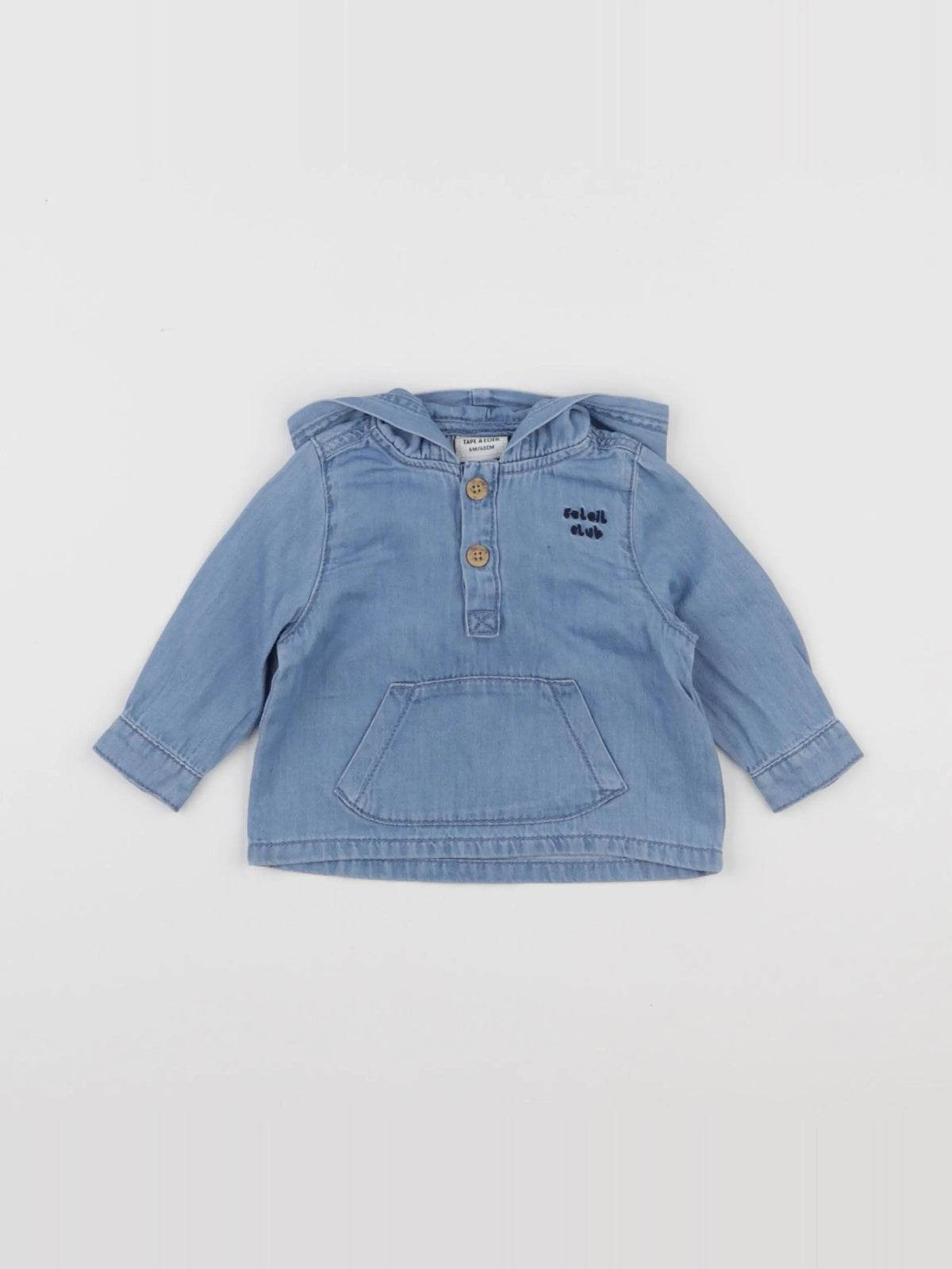 Tape à l'oeil - chemise bleu - 6 mois
