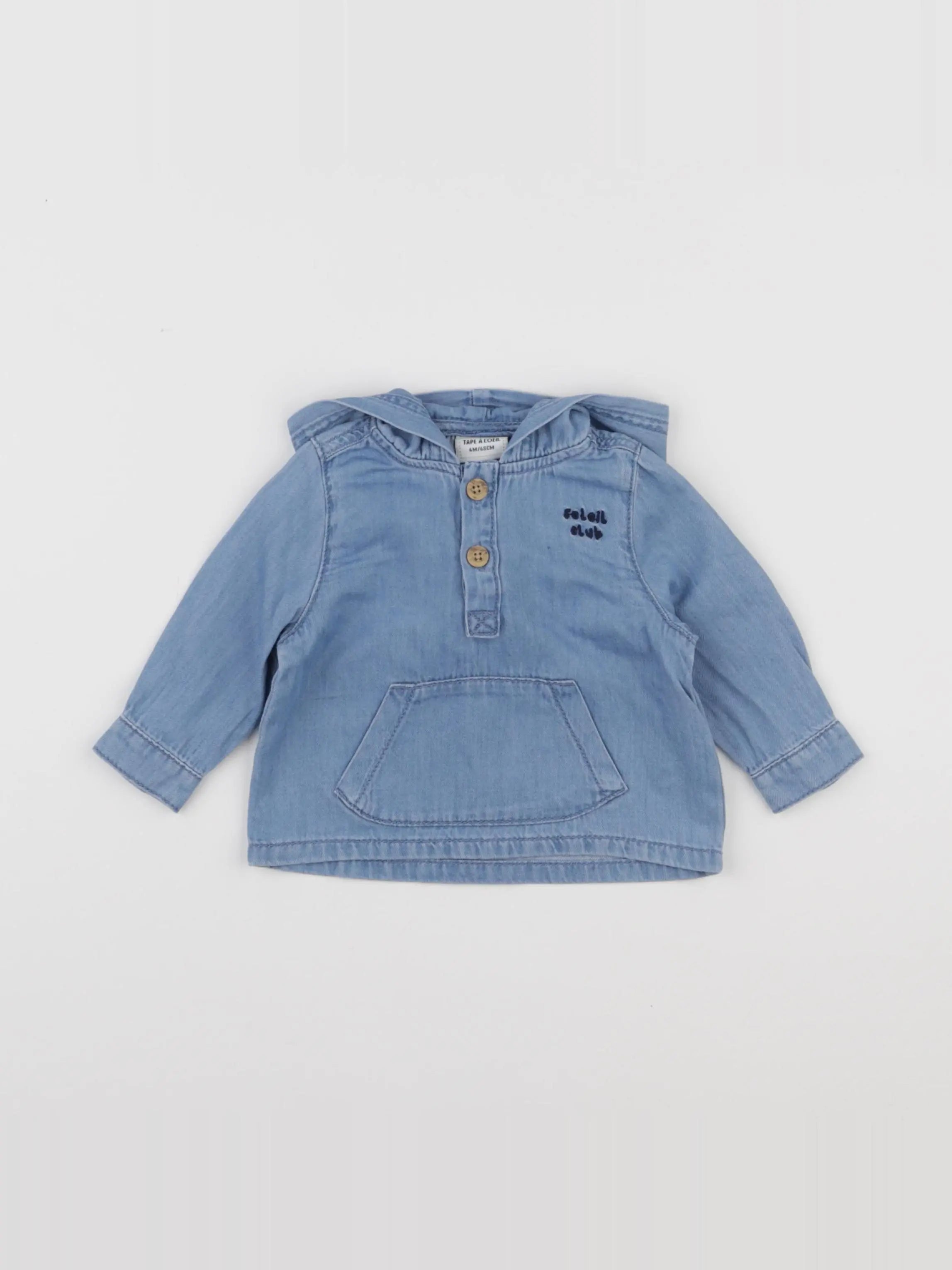 Tape à l'oeil - chemise bleu - 6 mois