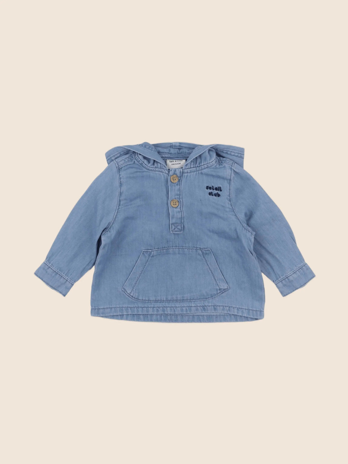 Tape à l'oeil - chemise bleu - 6 mois
