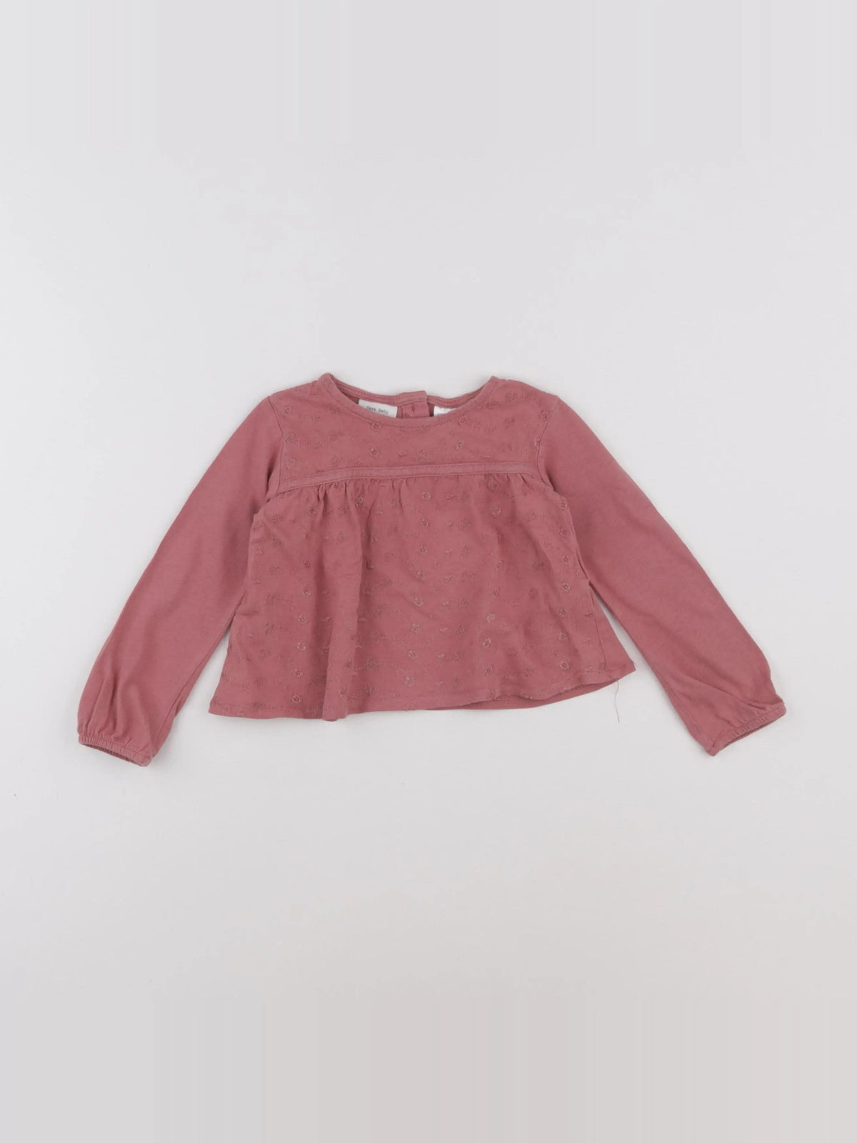 Zara - tee-shirt rose - 6/9 mois