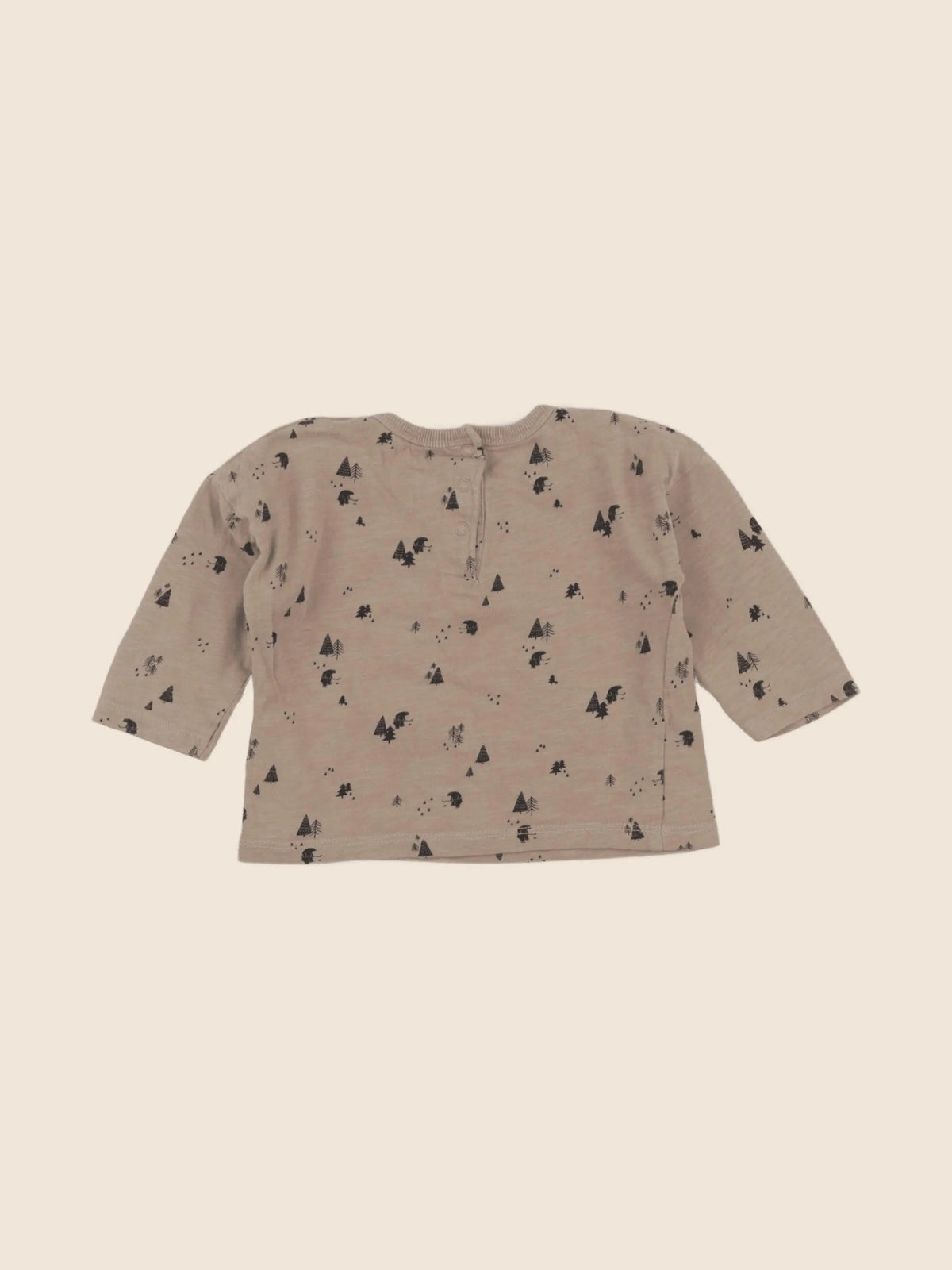 Vertbaudet - tee-shirt marron - 12 mois