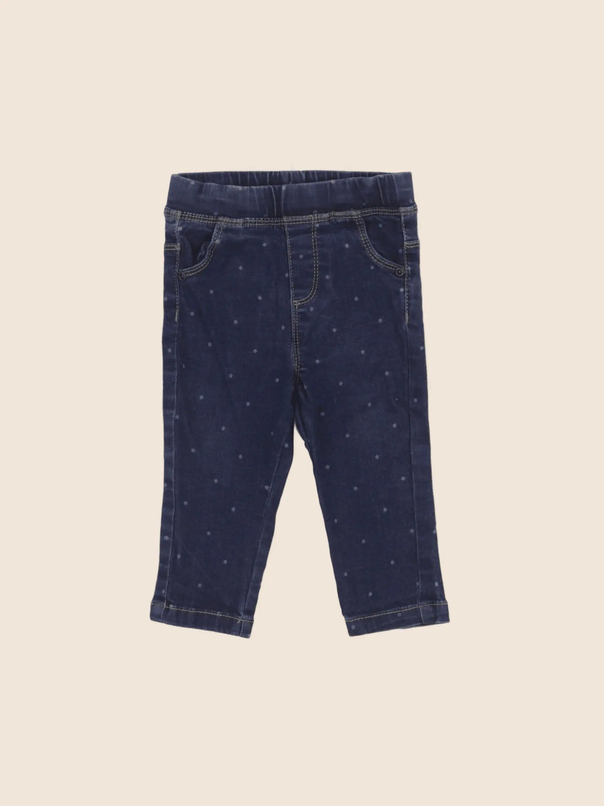 Vertbaudet - jegging bleu - 12 mois