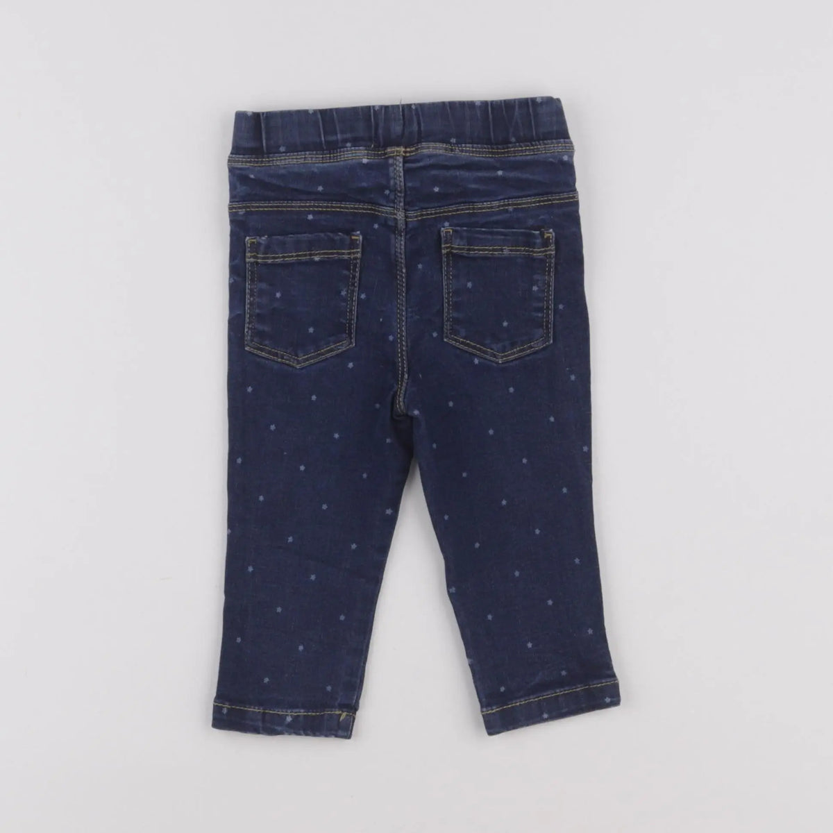 Vertbaudet - jegging bleu - 12 mois