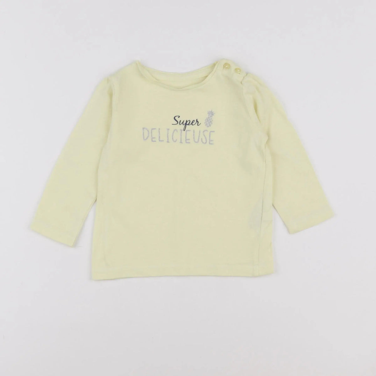 Vertbaudet - tee-shirt jaune - 9 mois