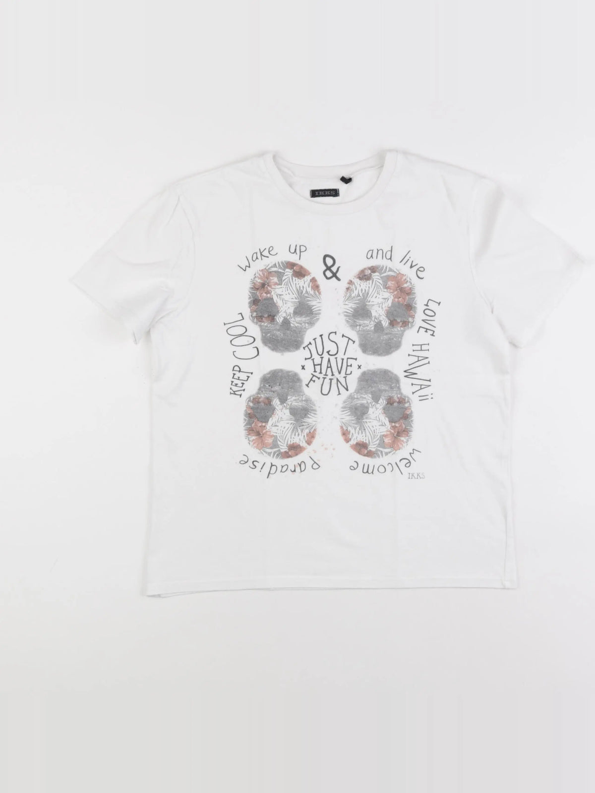 IKKS - tee-shirt blanc - 12 ans
